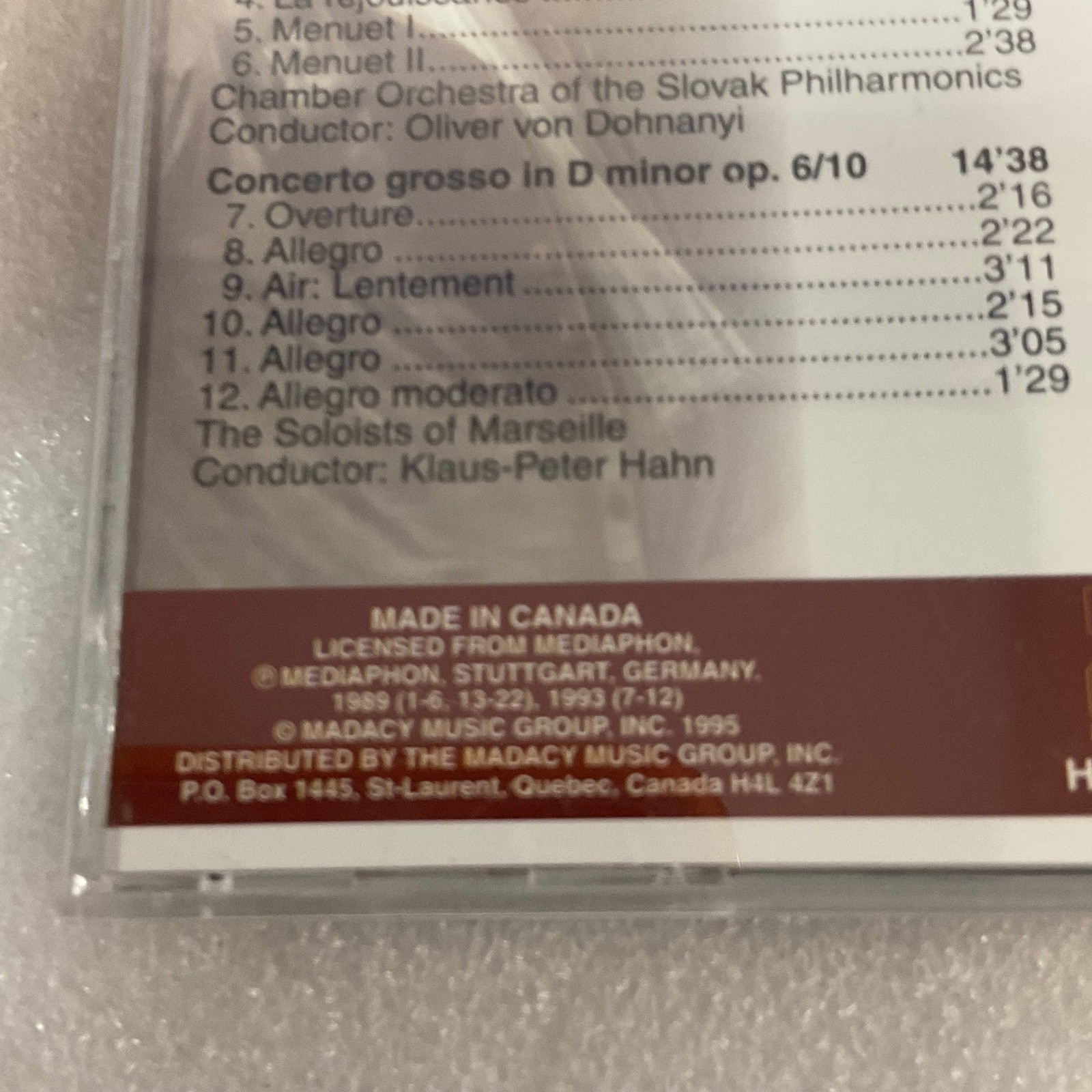 Best of Handel Classical Treasures CD Royal Fireworks Water Music DDD - Image 14