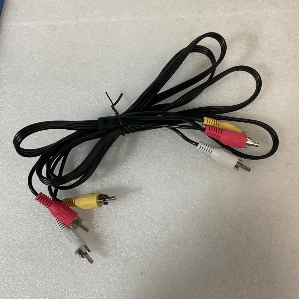 72 in RCA Composite AV Cable Yellow Red White Male to Male Audio Video Cord - Image 1