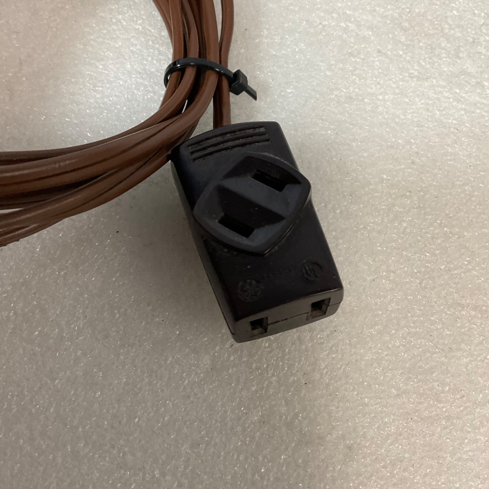 2 Prong Power Cord Splitter Extension Brown 72 in 15A 125V - Image 4