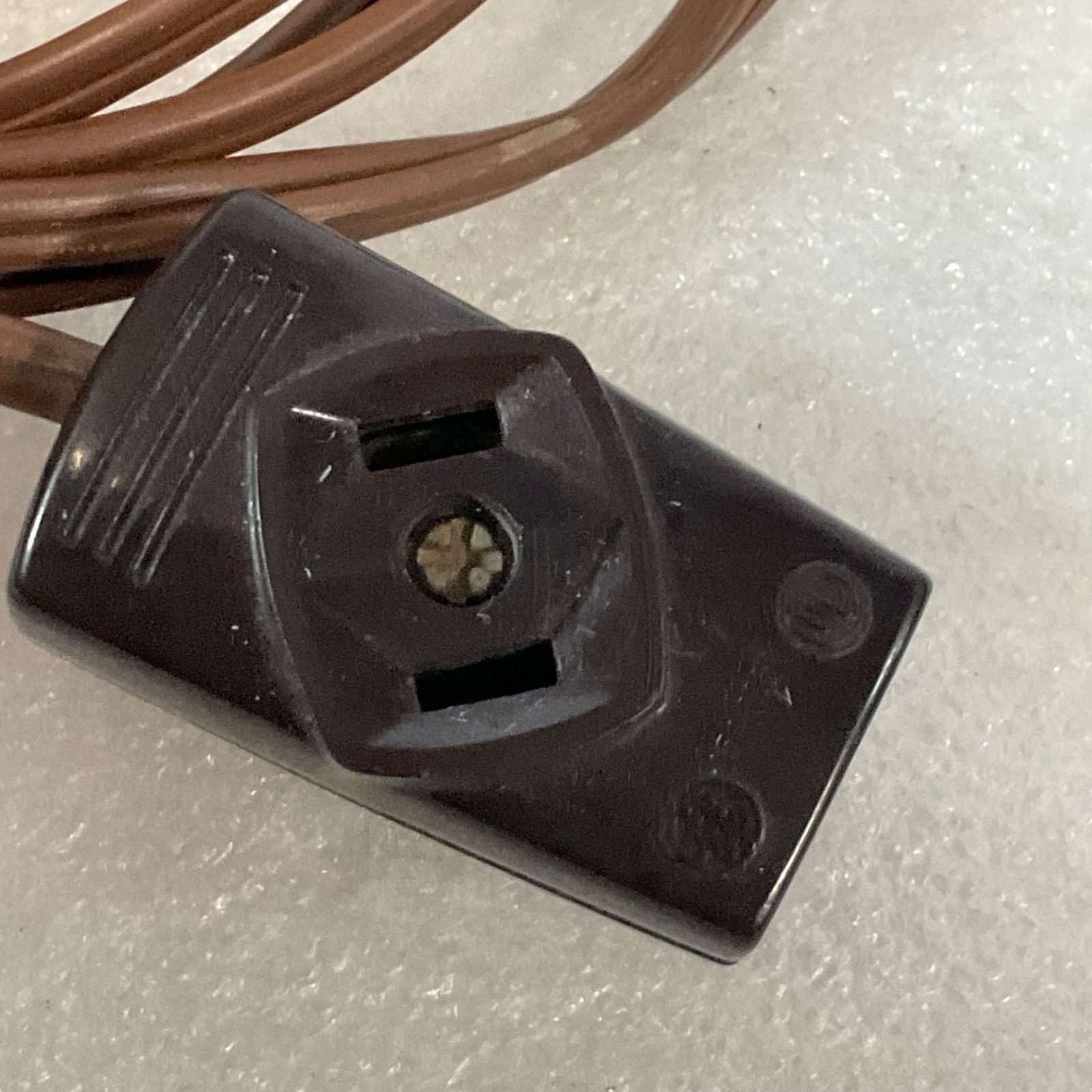 2 Prong Power Cord Splitter Extension Brown 72 in 15A 125V - Image 6