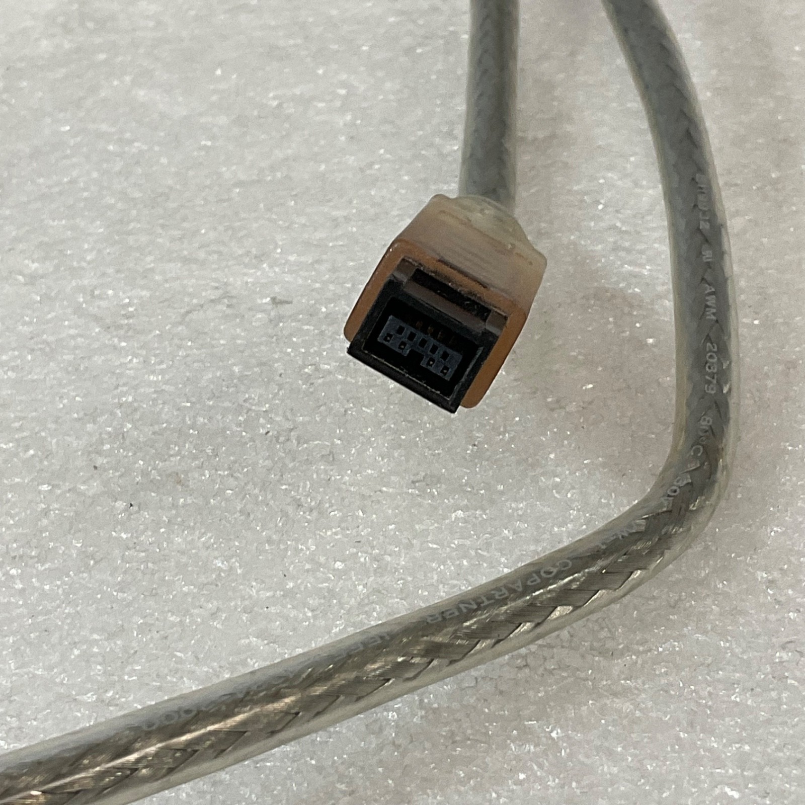 FireWire 800 IEEE 1394b Cable Male to Male Gray Braided 40 in - Image 2