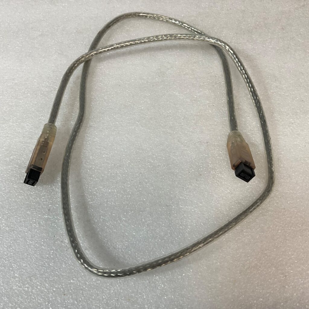 FireWire 800 IEEE 1394b Cable Male to Male Gray Braided 40 in - Image 1
