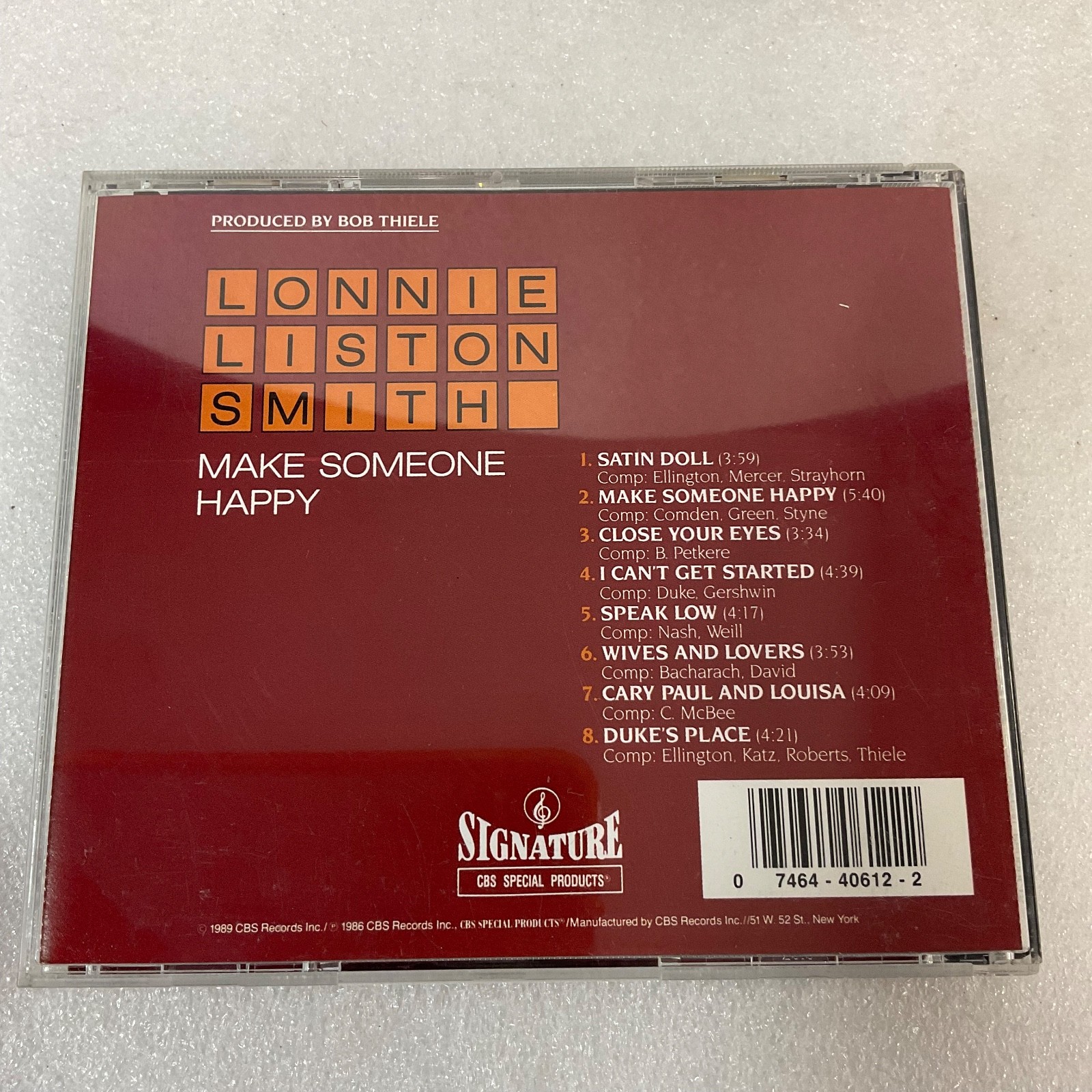 Lonnie Liston Smith Make Someone Happy CD Jazz CBS Special Products - Image 2