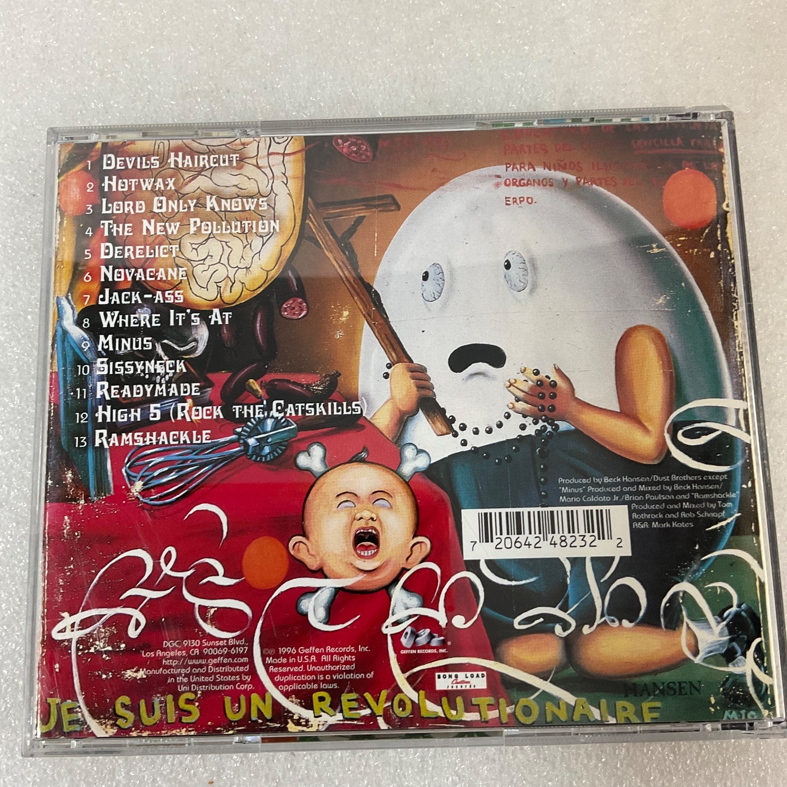 Beck Odelay CD 1996 Geffen Alternative Rock Album - Image 2