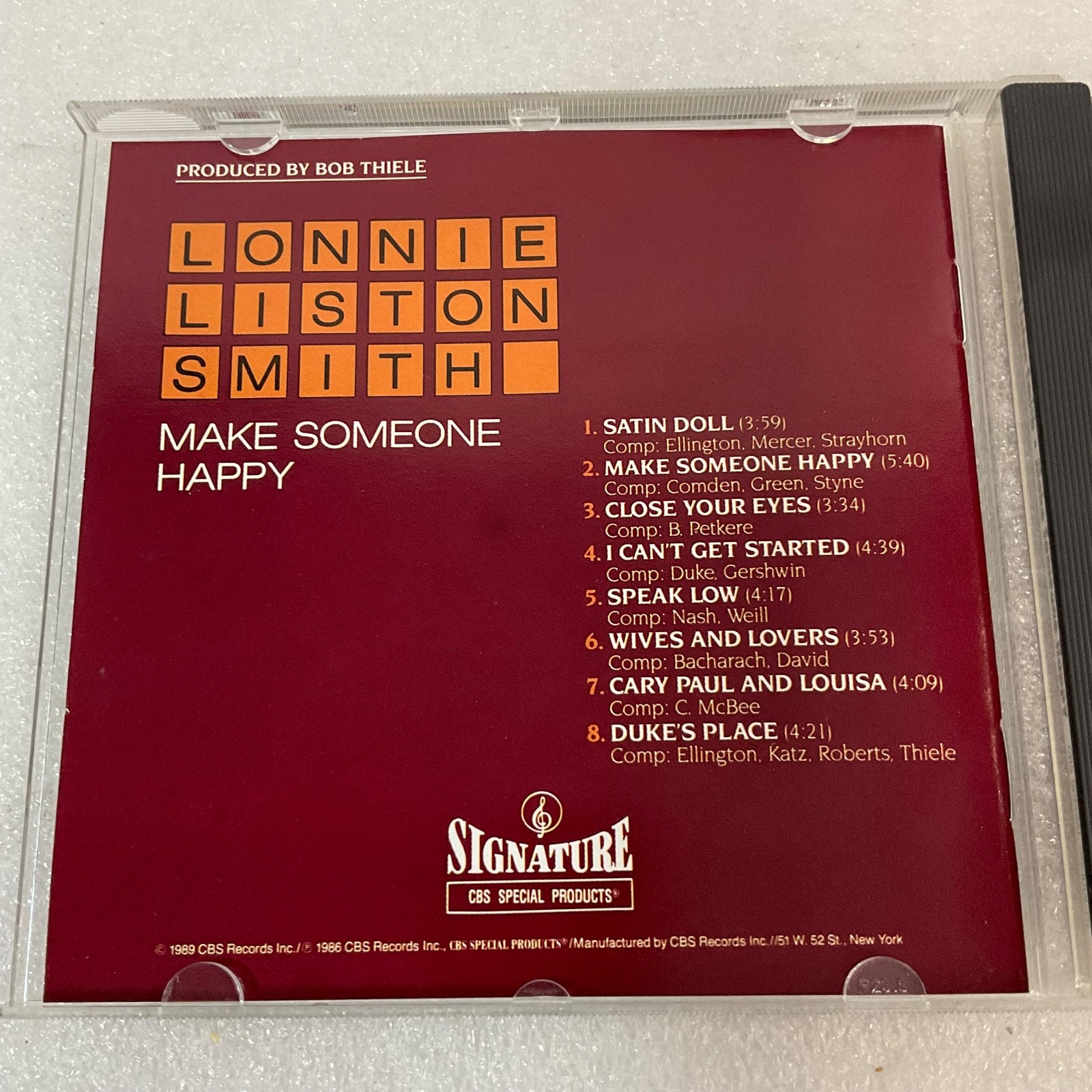 Lonnie Liston Smith Make Someone Happy CD Jazz CBS Special Products - Image 12