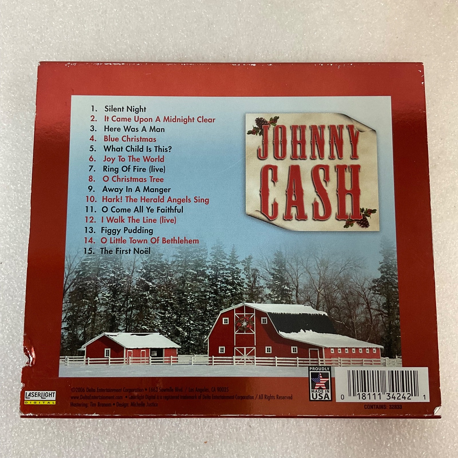 Johnny Cash Country Christmas Limited Collectors Edition CD 2006 - Image 2