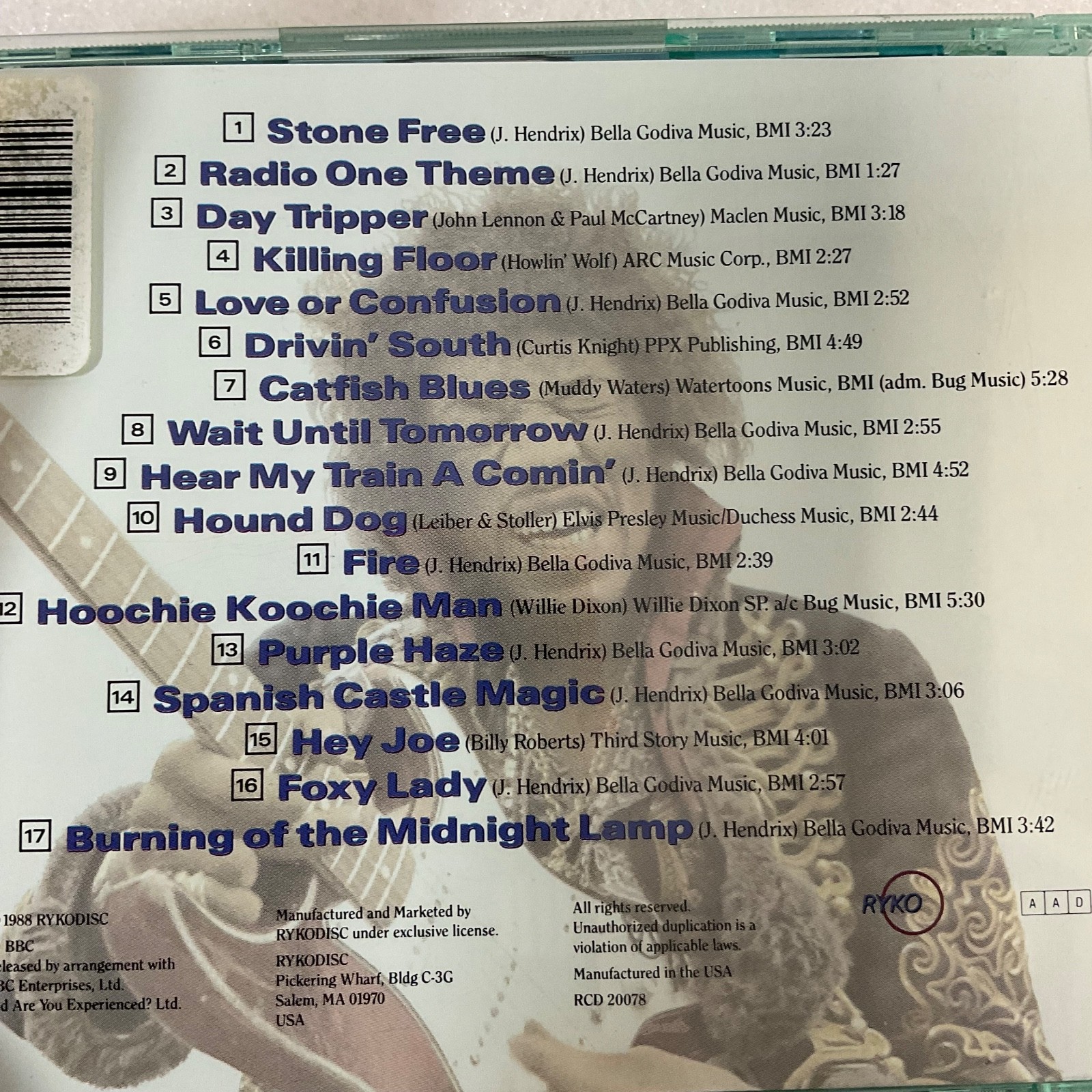 Jimi Hendrix Experience Radio One CD Classic Rock Live BBC Sessions - Image 10