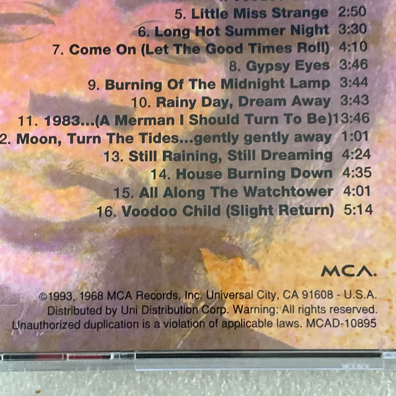 Jimi Hendrix Experience Electric Ladyland CD MCA MCAD-10895 Rock Classic - Image 13