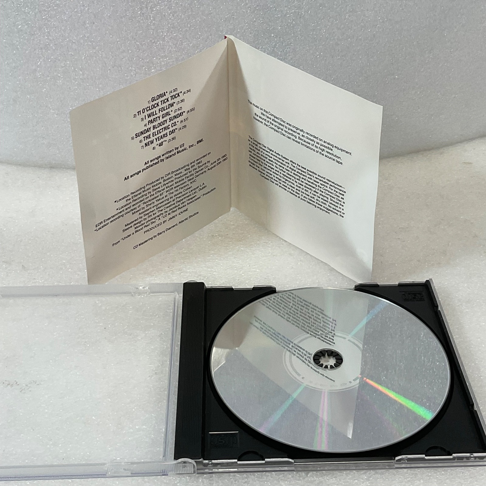 U2 Live Under a Blood Red Sky CD Island Records 1983 - Image 16
