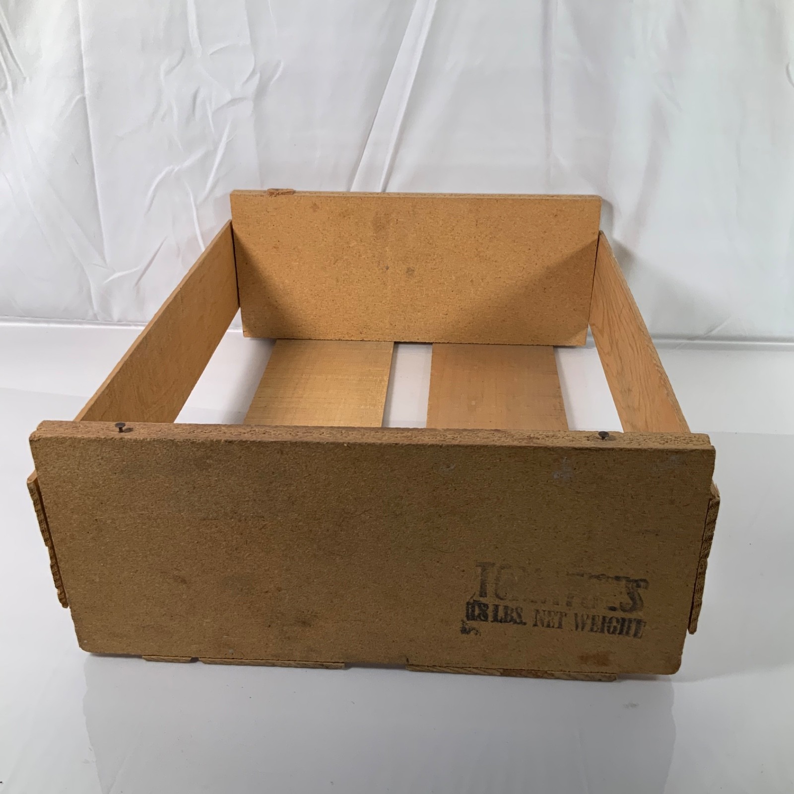 Wood Shipping Crate Box Stenciled Rustic Storage 17.5 x 15 x 6 in - Image 4