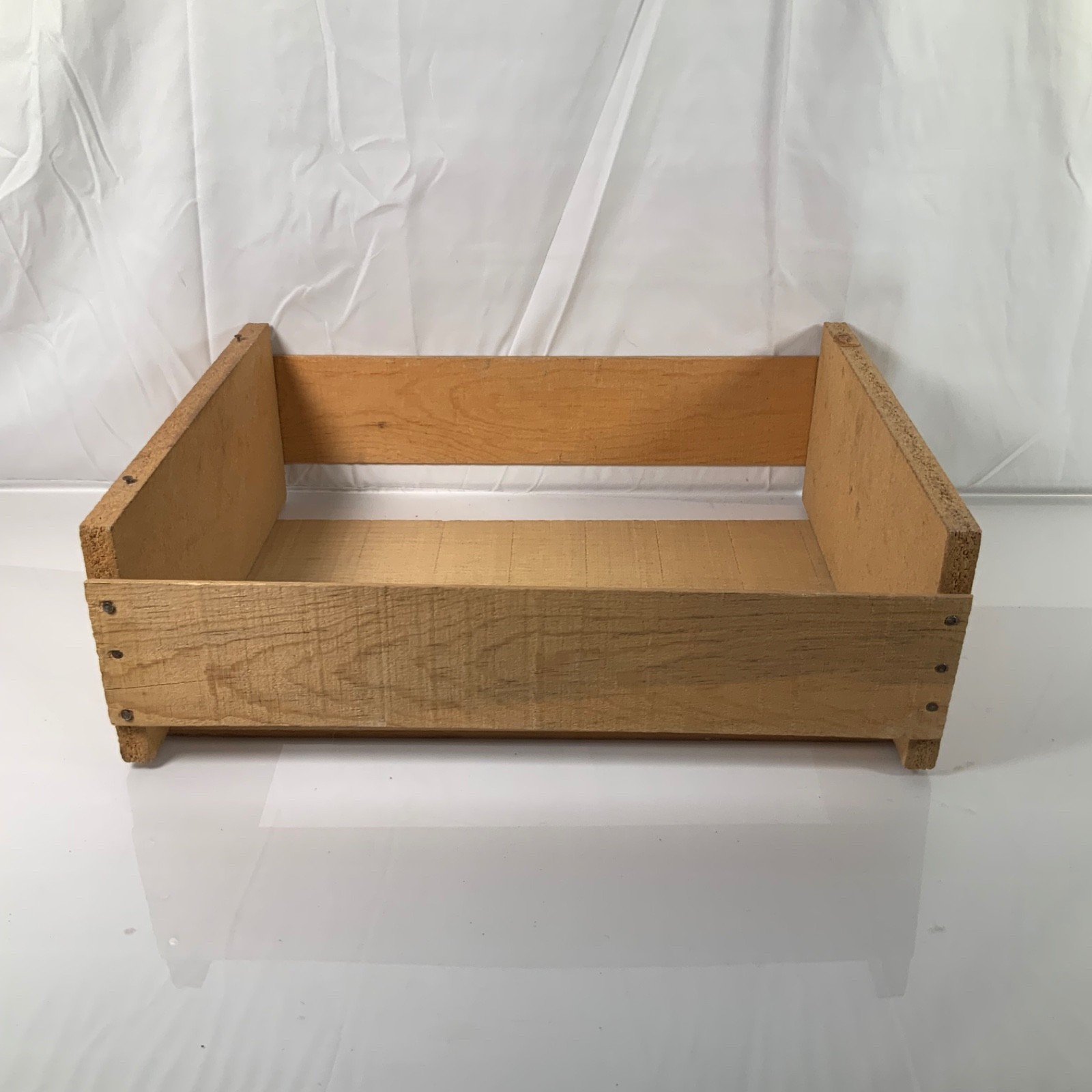 Wood Shipping Crate Box Stenciled Rustic Storage 17.5 x 15 x 6 in - Image 1