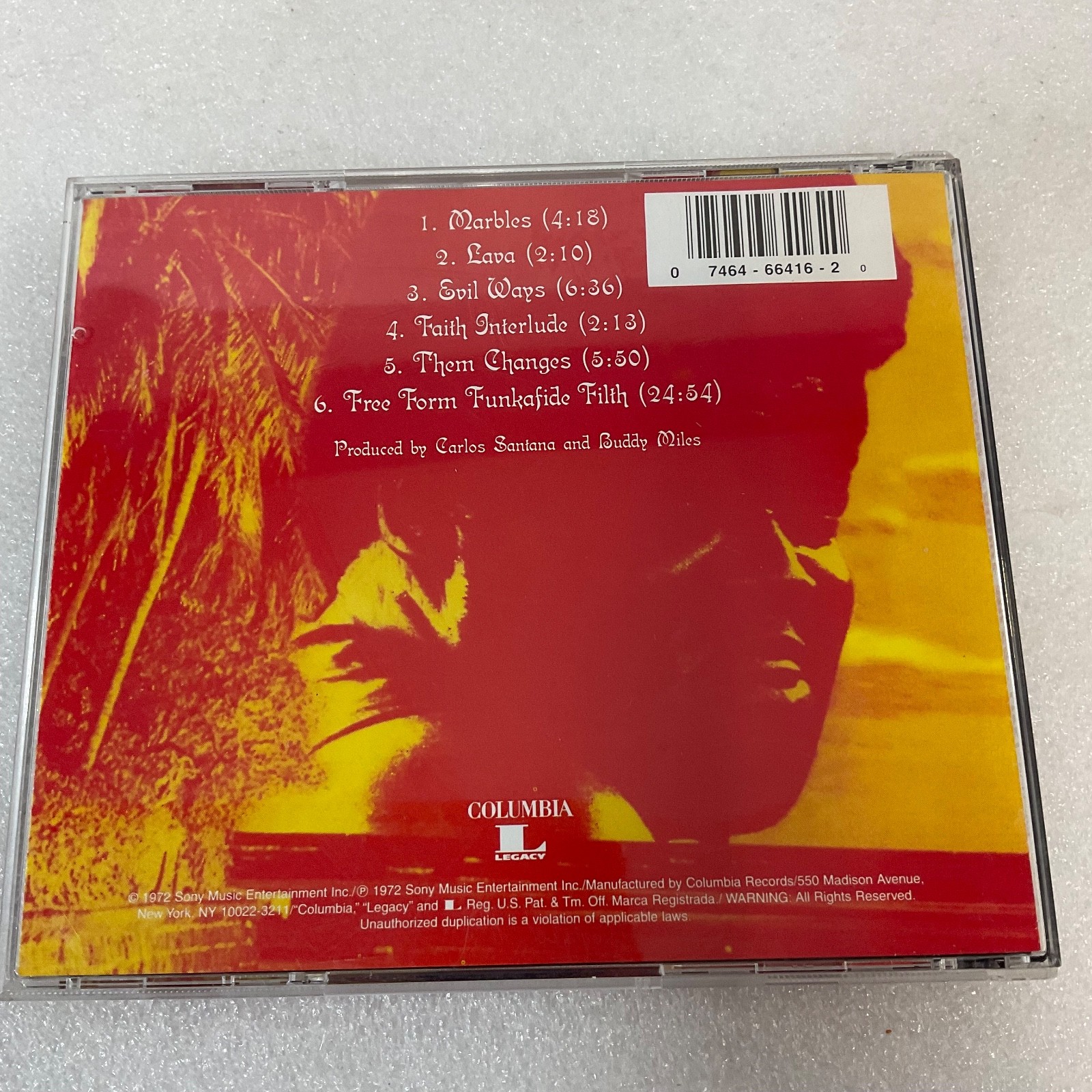 Carlos Santana & Buddy Miles Live CD Columbia Legacy Jazz Rock Fusion - Image 2