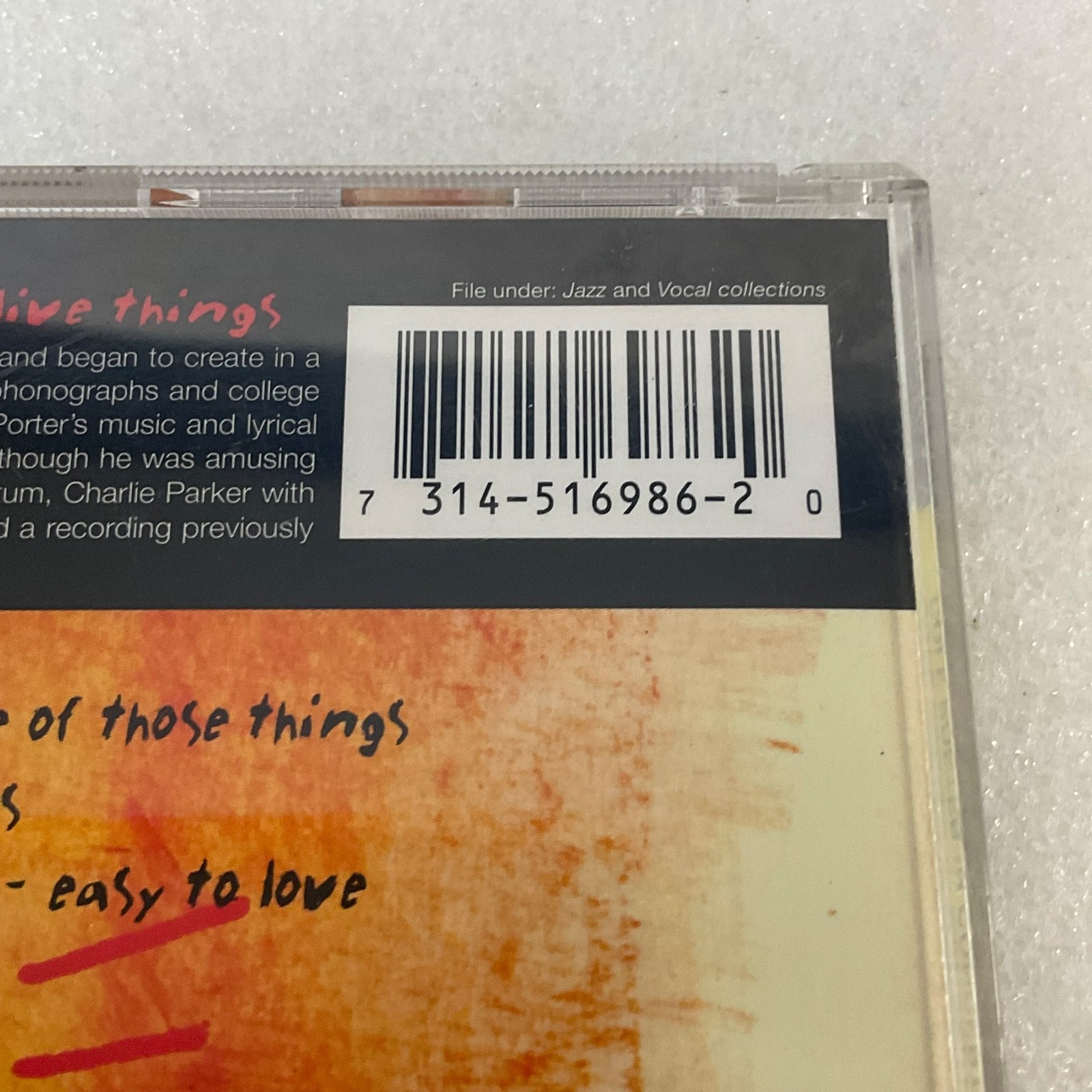 Cole Porter in Concert Just One of Those Live Things Jazz CD Verve 1994 - Image 10