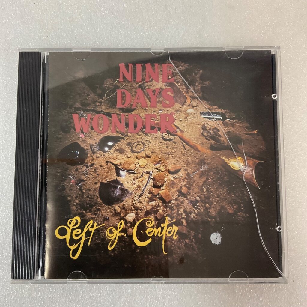Nine Days Wonder Left of Center CD Rare Cover Art Earth Pig Records 1990 - Image 1