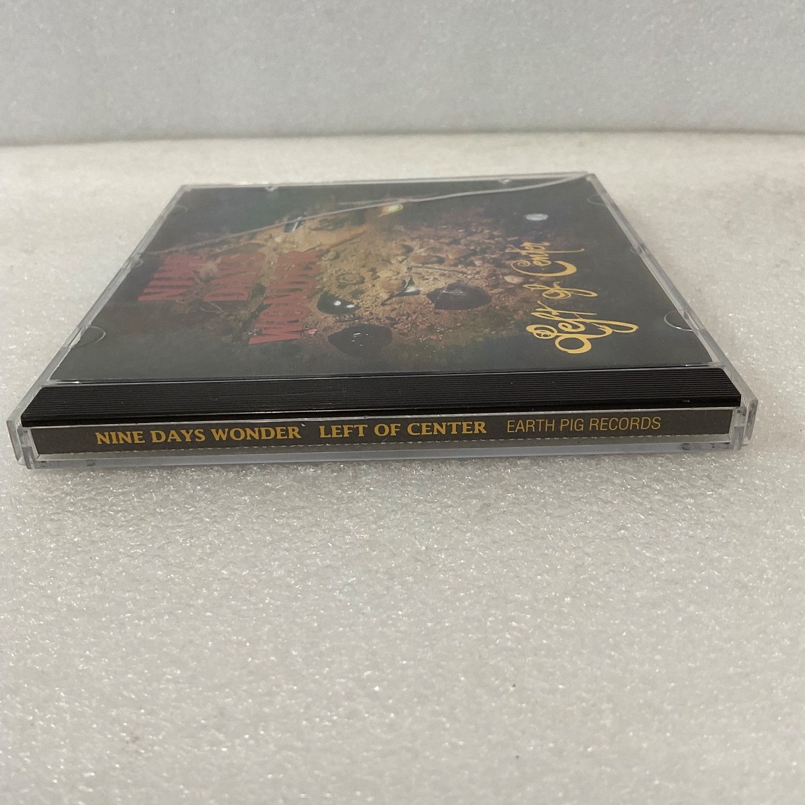 Nine Days Wonder Left of Center CD Rare Cover Art Earth Pig Records 1990 - Image 3