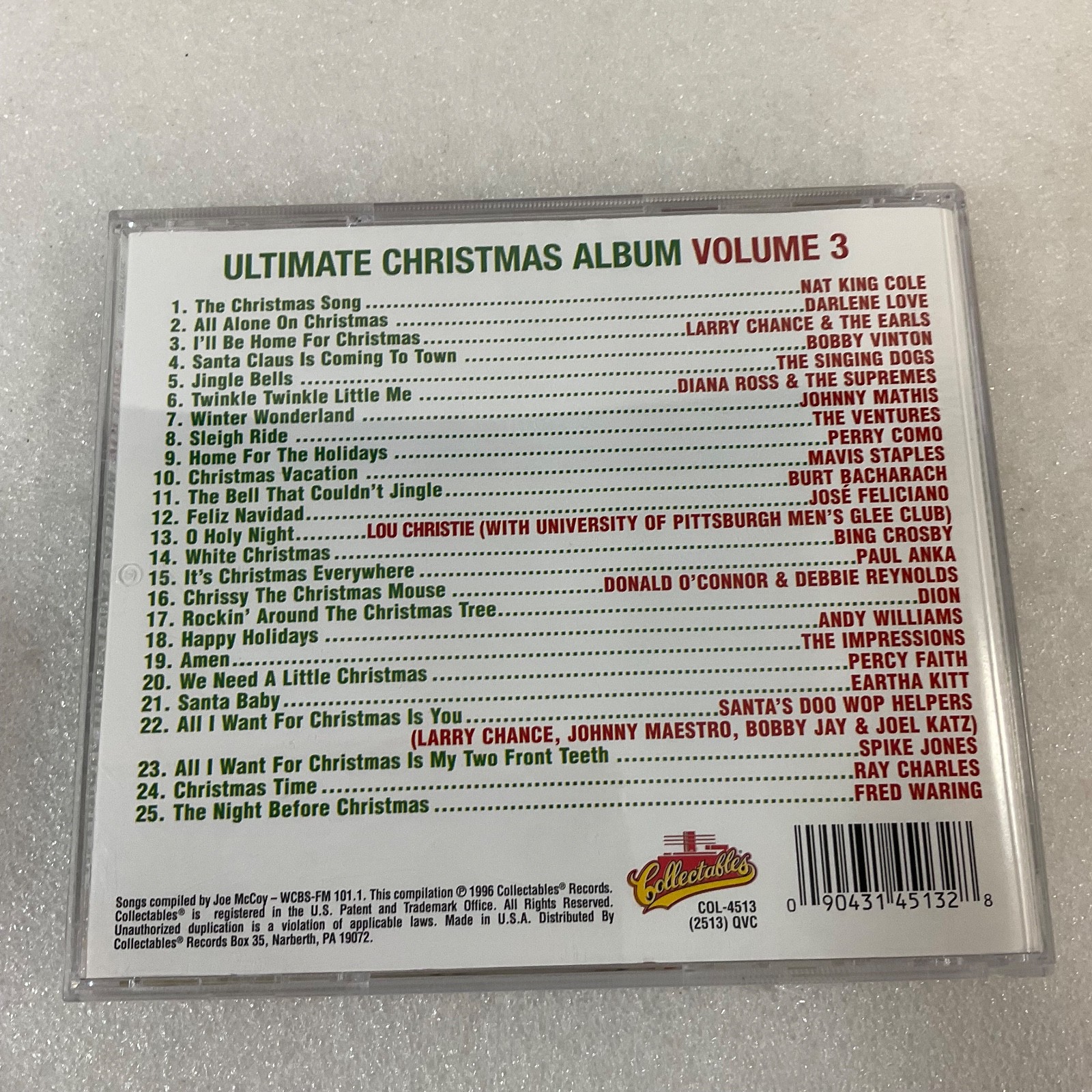 Ultimate Christmas Album Volume 3 CD 25 Songs Original Artists Collectables - Image 2