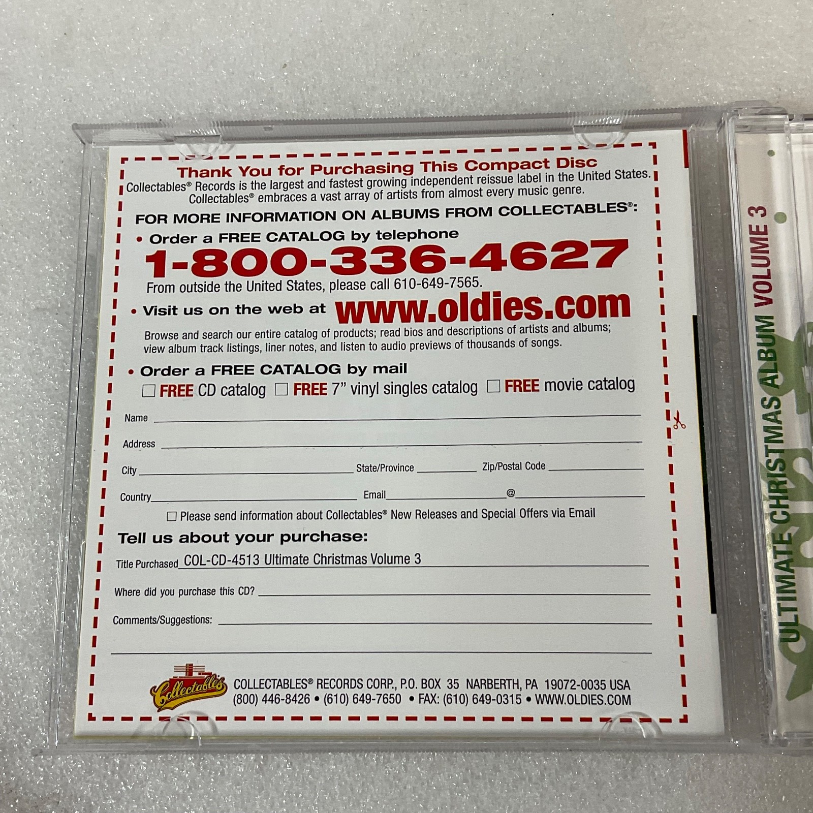 Ultimate Christmas Album Volume 3 CD 25 Songs Original Artists Collectables - Image 9