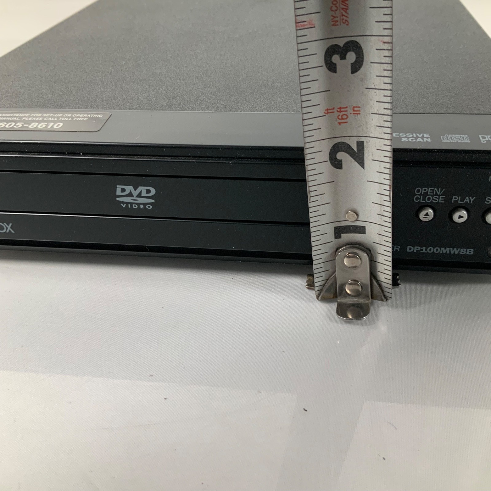 Magnavox DP100MW8B DVD Player Progressive Scan Dolby Digital 2008 No Remote - Image 12