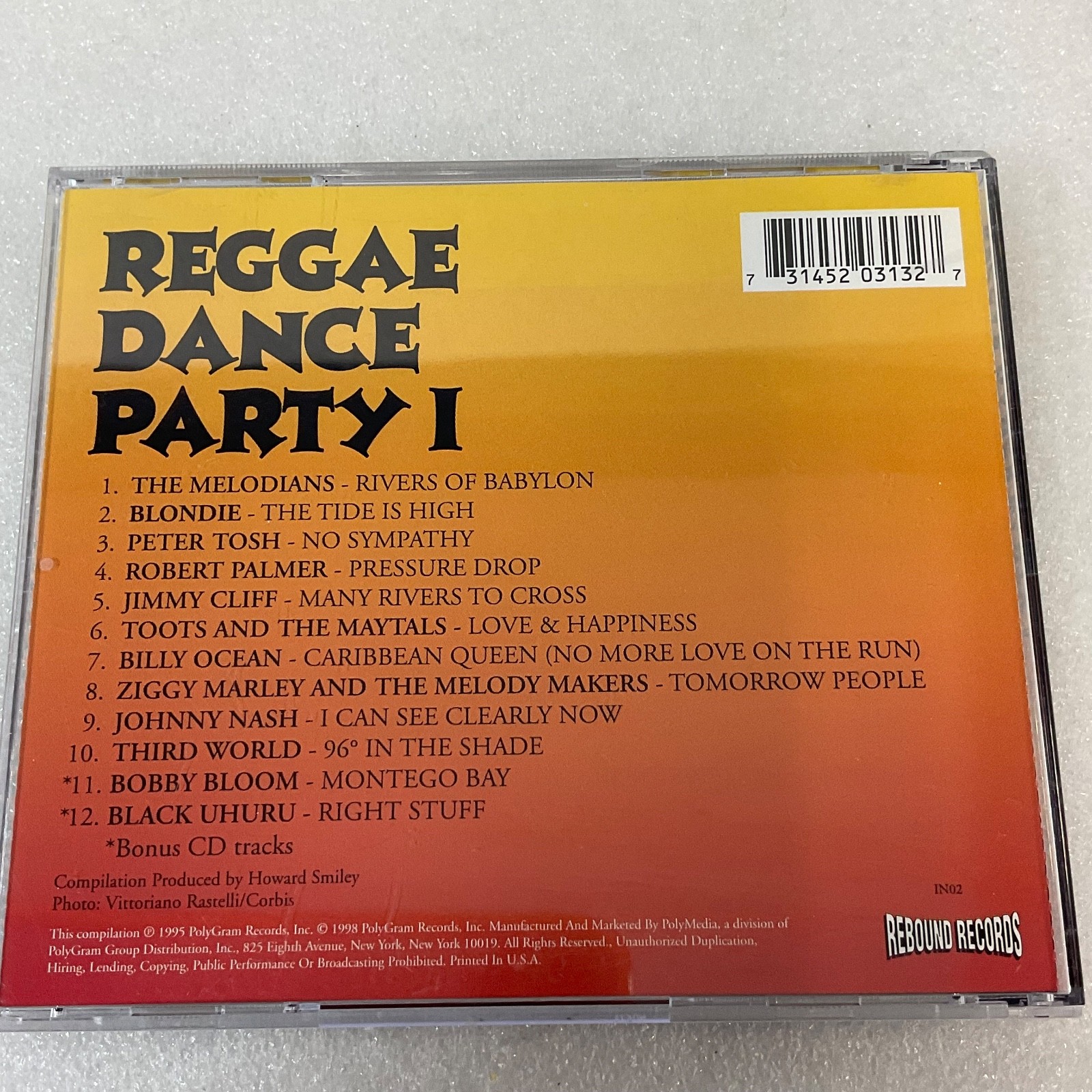 Reggae Dance Party I CD Compilation Blondie Jimmy Cliff Ziggy Marley - Image 2