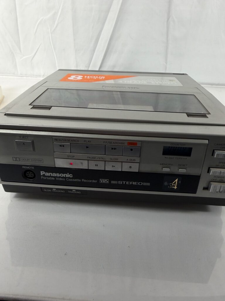 Panasonic PV-6000 Portable VHS VCR 4 Head Stereo NV-B59 Adapter Parts Repair - Image 1