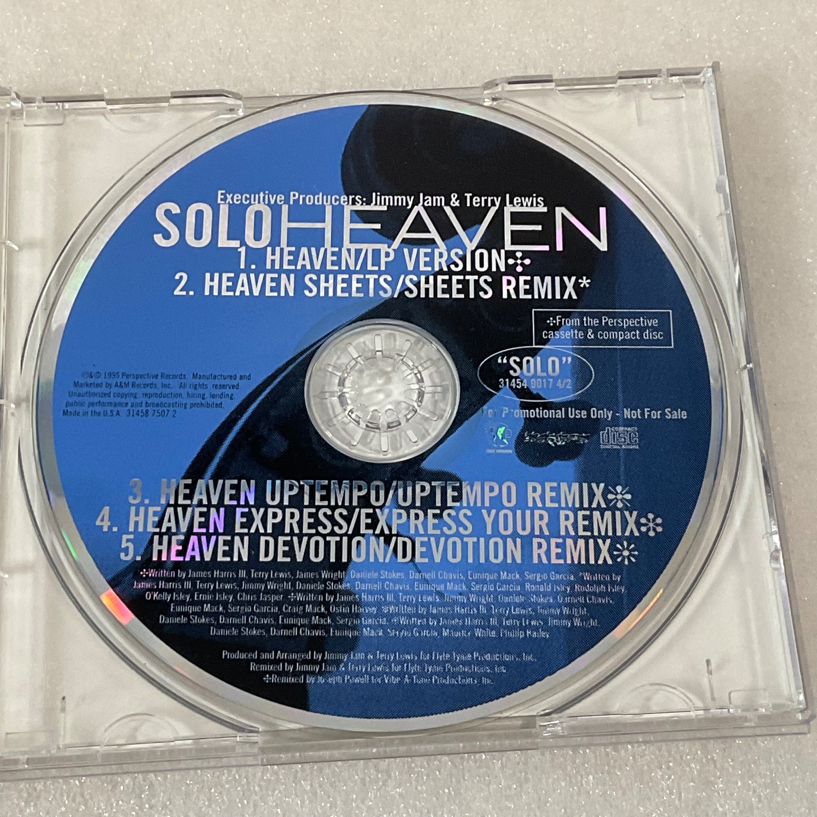 Solo Heaven CD Single 1995 R&B Soul Remixes Perspective Records - Image 13