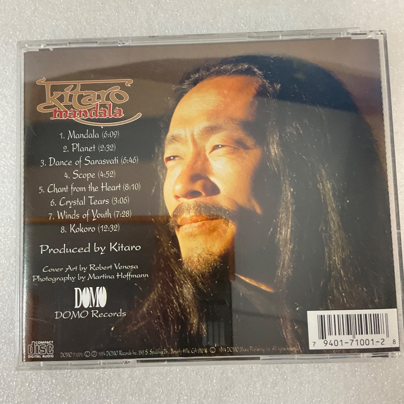 Kitaro Mandala CD 1994 Domo Records New Age Album - Image 2