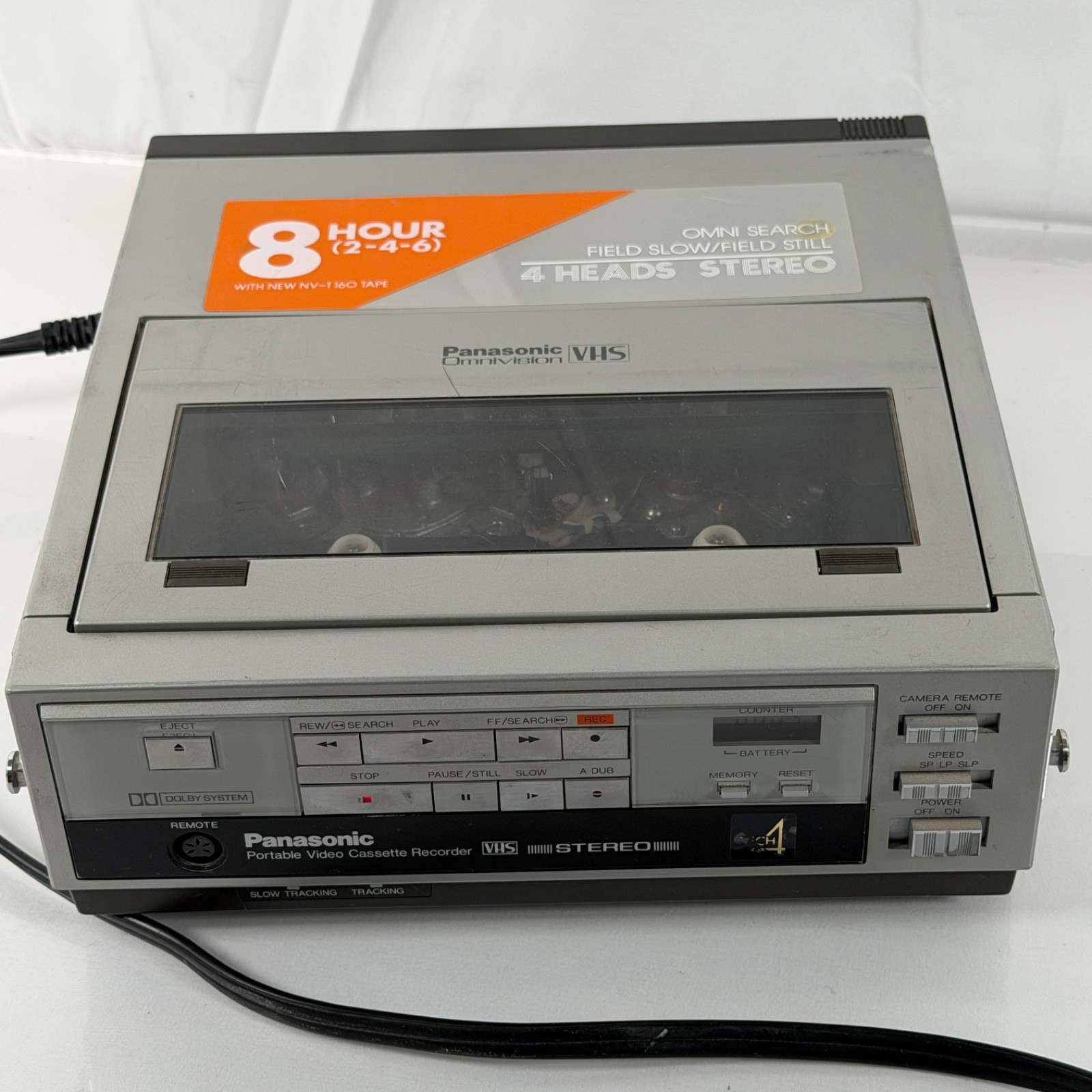 Panasonic PV-6000 Portable VHS VCR 4 Head Stereo NV-B59 Adapter Parts Repair - Image 17