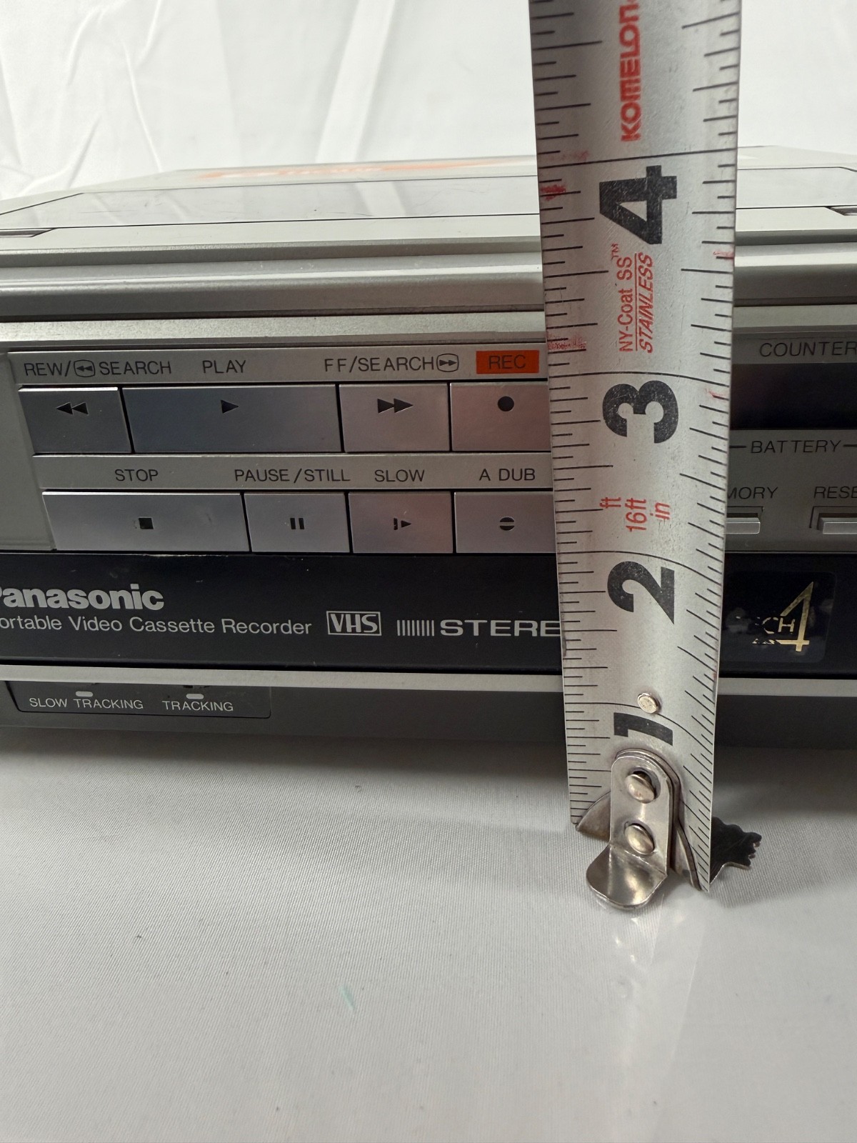 Panasonic PV-6000 Portable VHS VCR 4 Head Stereo NV-B59 Adapter Parts Repair - Image 21