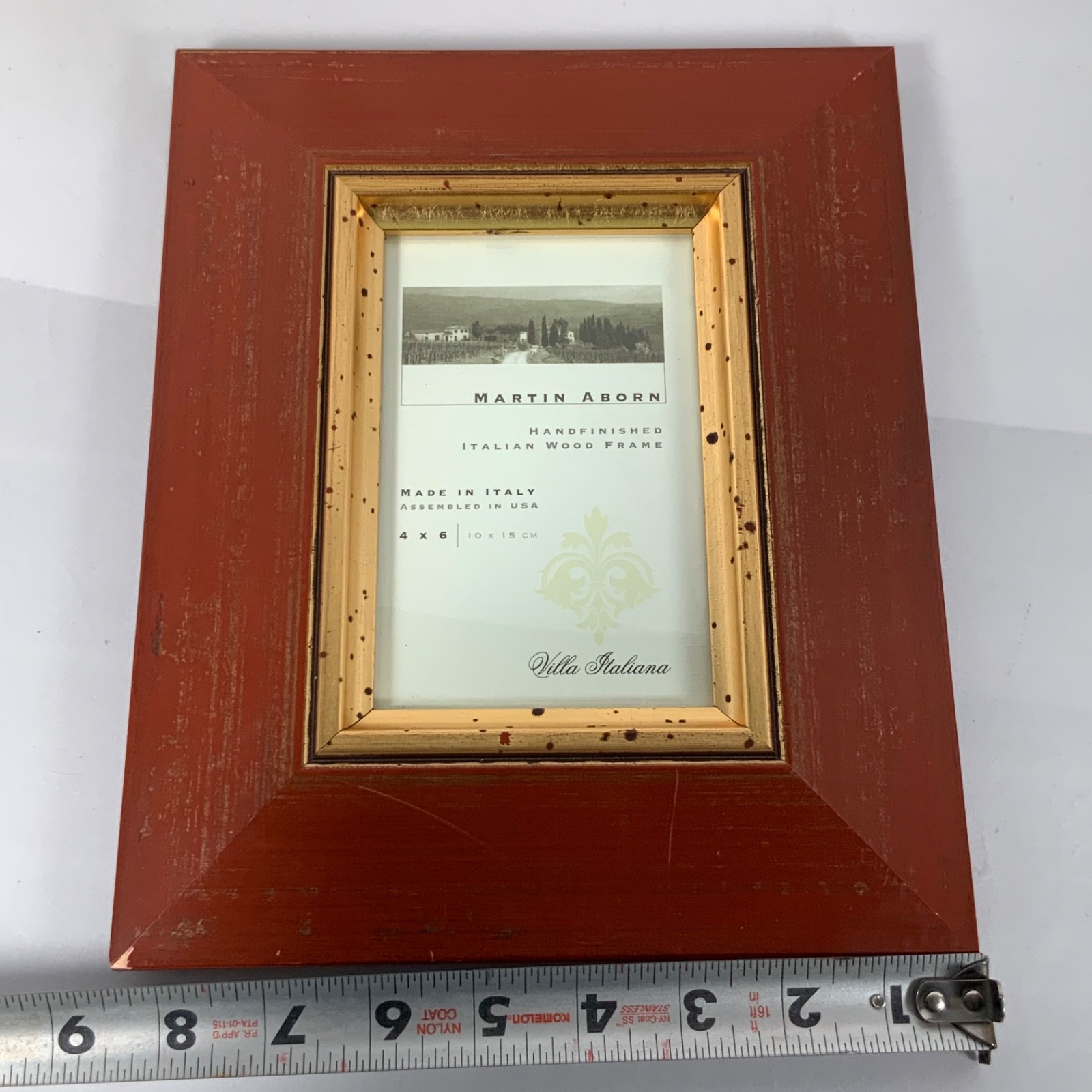 Martin Aborn Villa Italiana 4x6 Italian Wood Picture Frame Style 63946 - Image 8