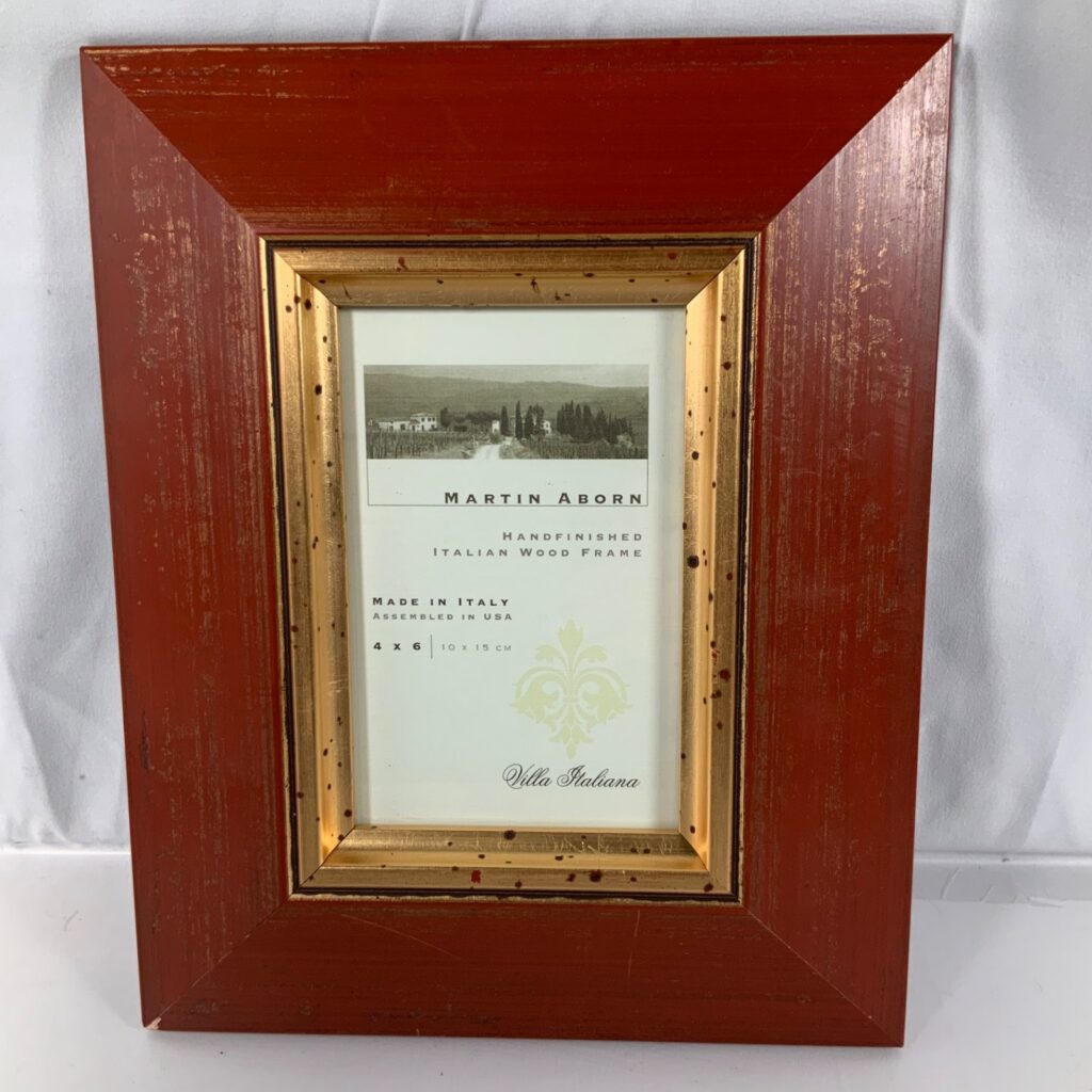 Martin Aborn Villa Italiana 4x6 Italian Wood Picture Frame Style 63946 - Image 1