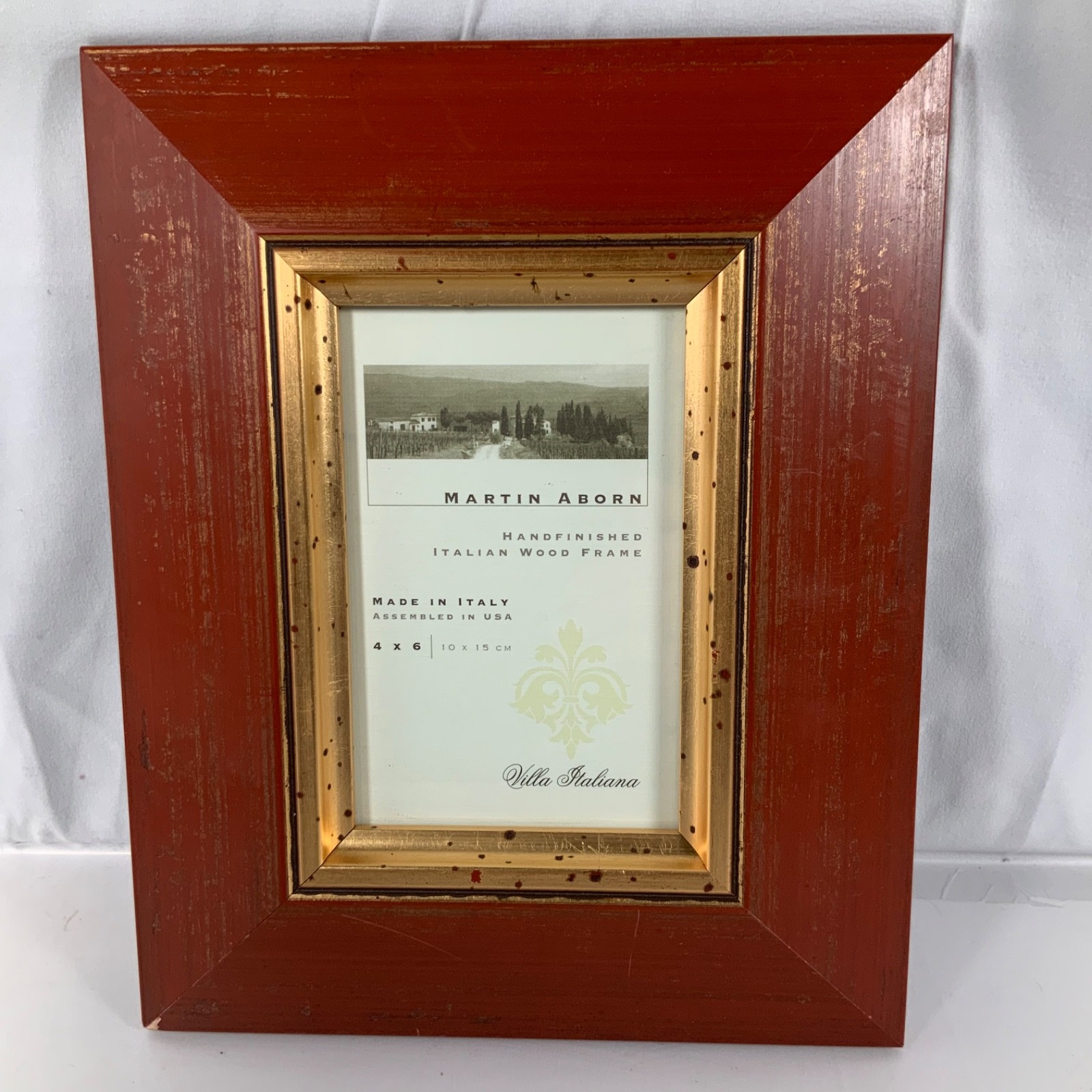 Martin Aborn Villa Italiana 4x6 Italian Wood Picture Frame Style 63946 - Image 1