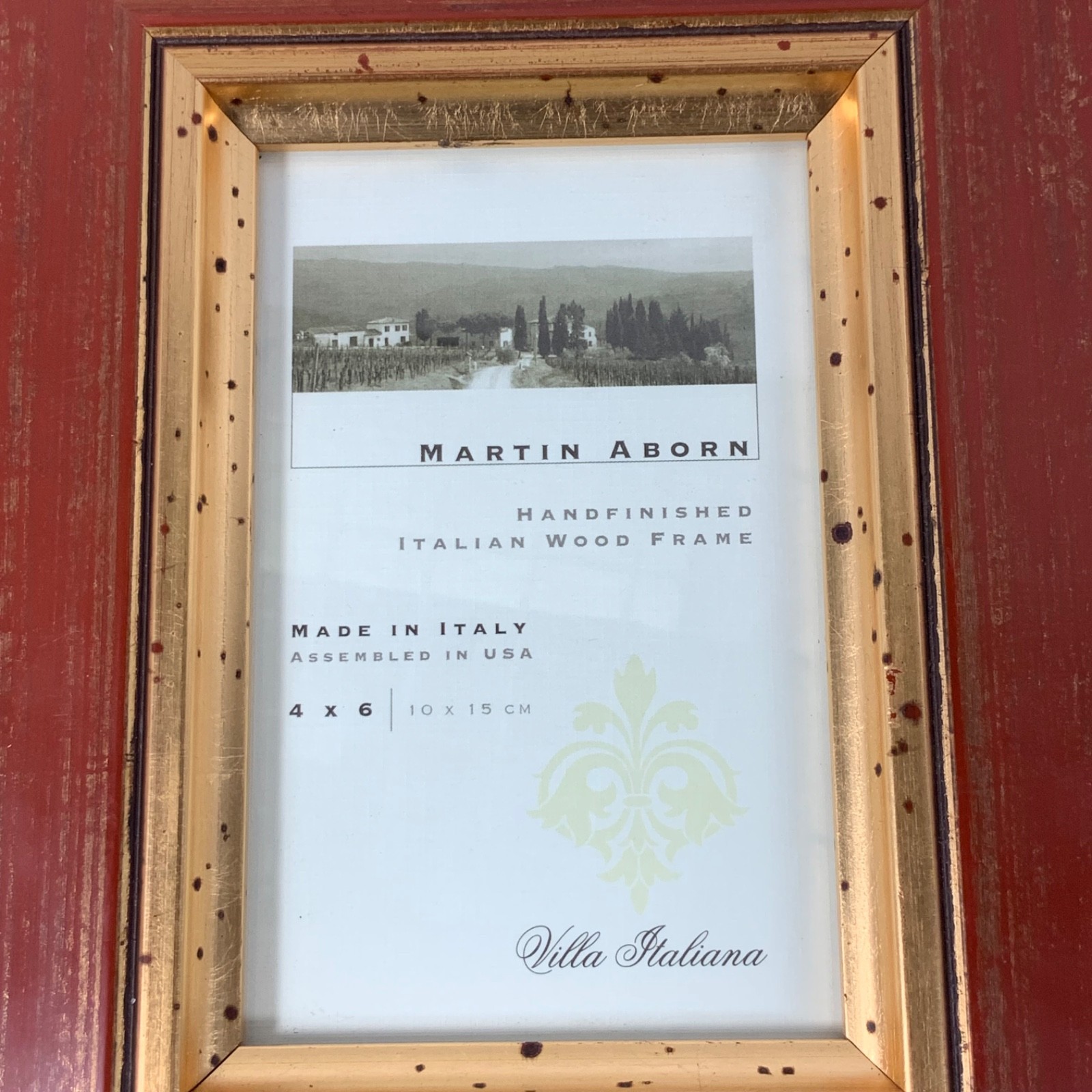 Martin Aborn Villa Italiana 4x6 Italian Wood Picture Frame Style 63946 - Image 10