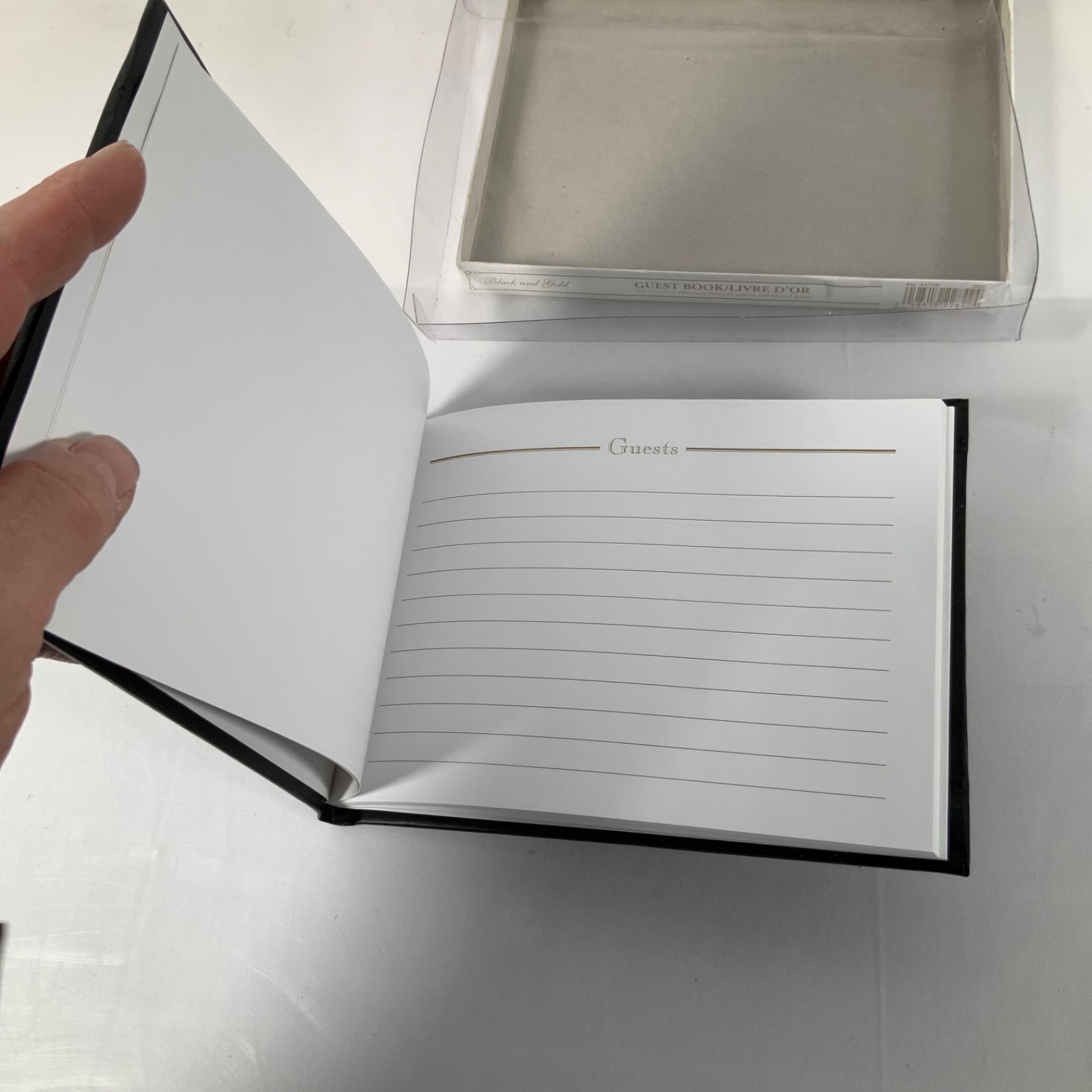Amscan Black & Gold Guest Book 500+ Entries No. 44730 Wedding Event - Image 8