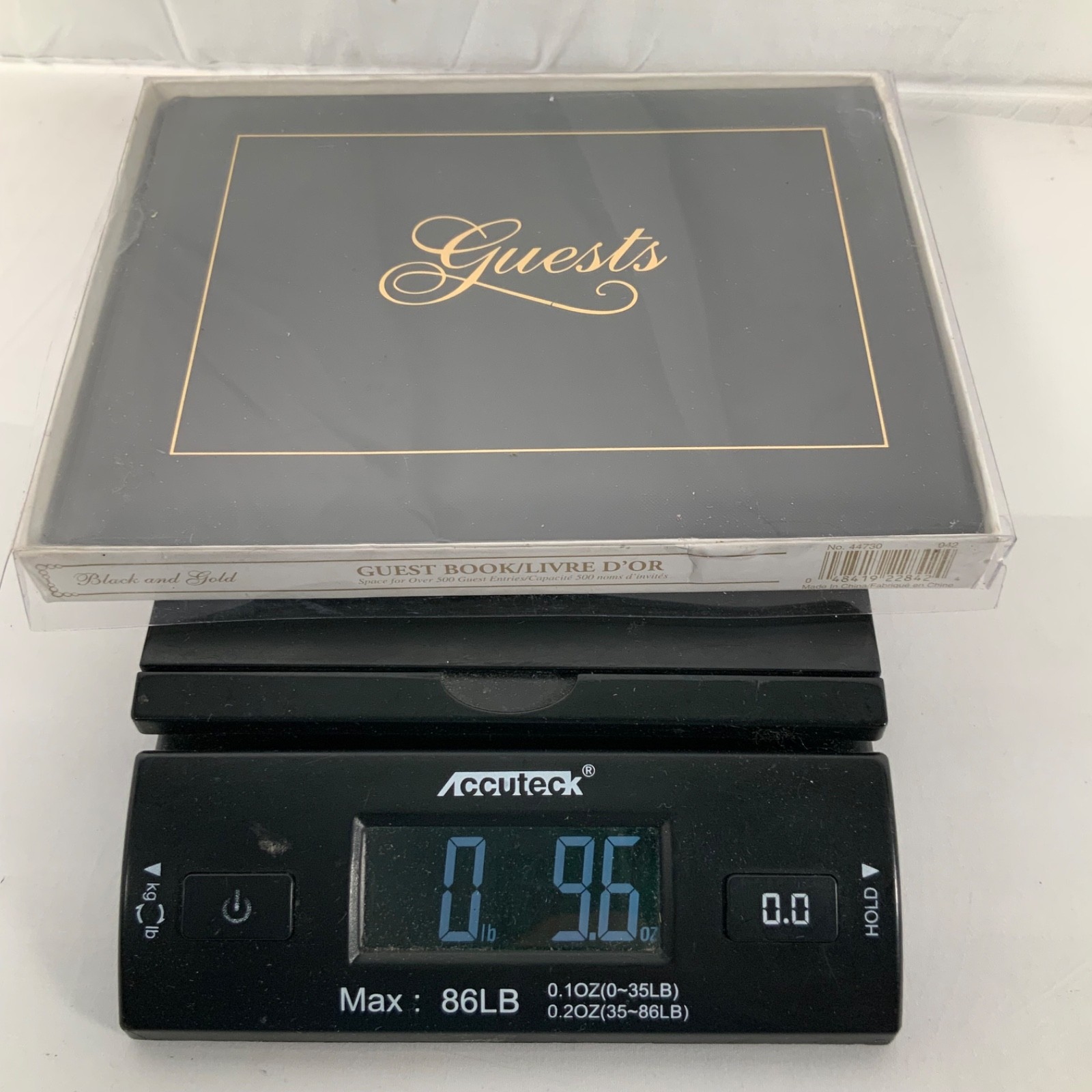 Amscan Black & Gold Guest Book 500+ Entries No. 44730 Wedding Event - Image 18