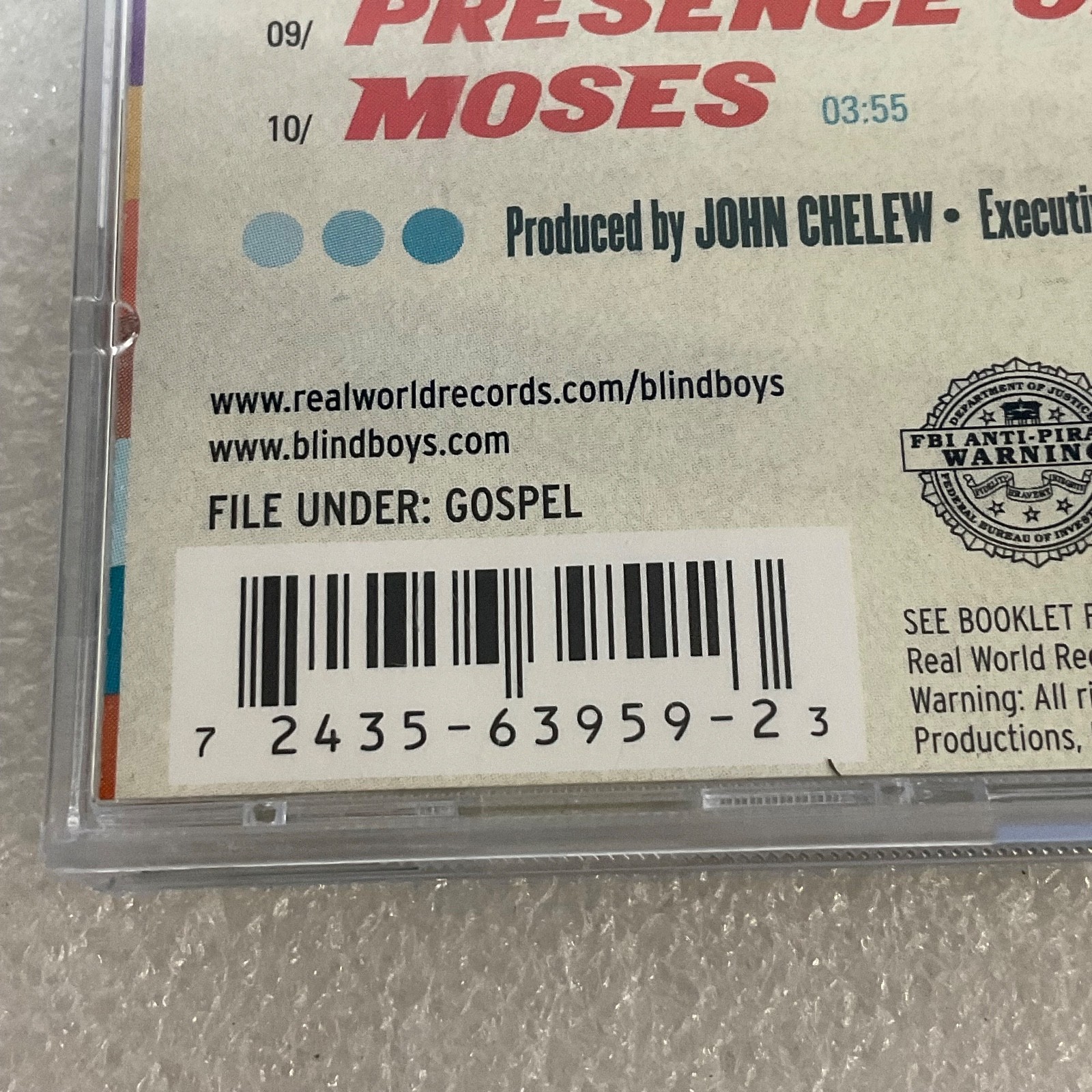 The Blind Boys of Alabama Atom Bomb CD Signed Gospel Real World Records - Image 10