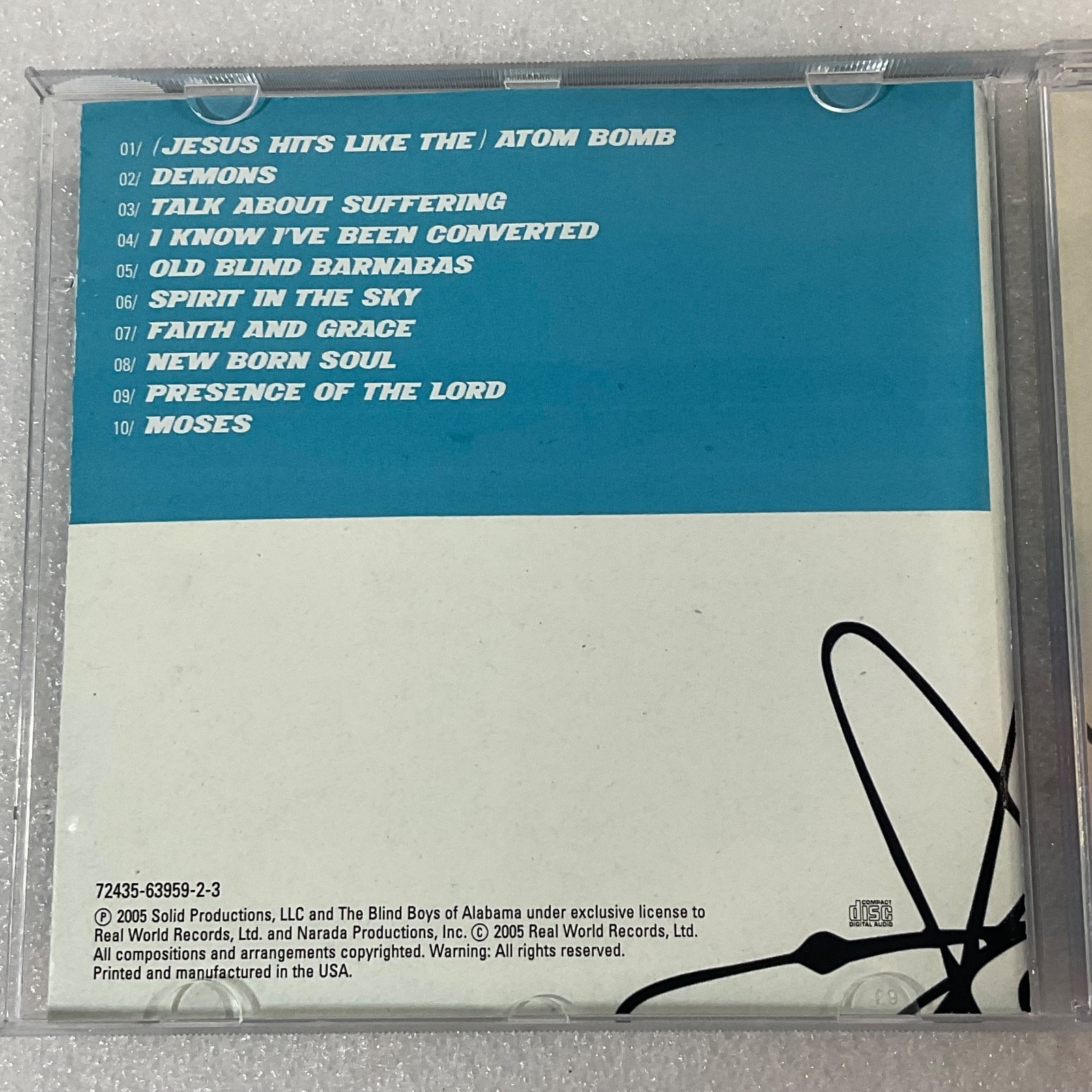 The Blind Boys of Alabama Atom Bomb CD Signed Gospel Real World Records - Image 12