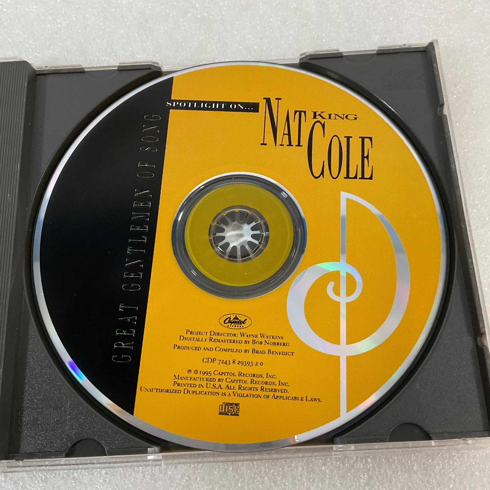 Nat King Cole Great Gentlemen of Song CD 1995 Capitol Jazz Vocal - Image 13