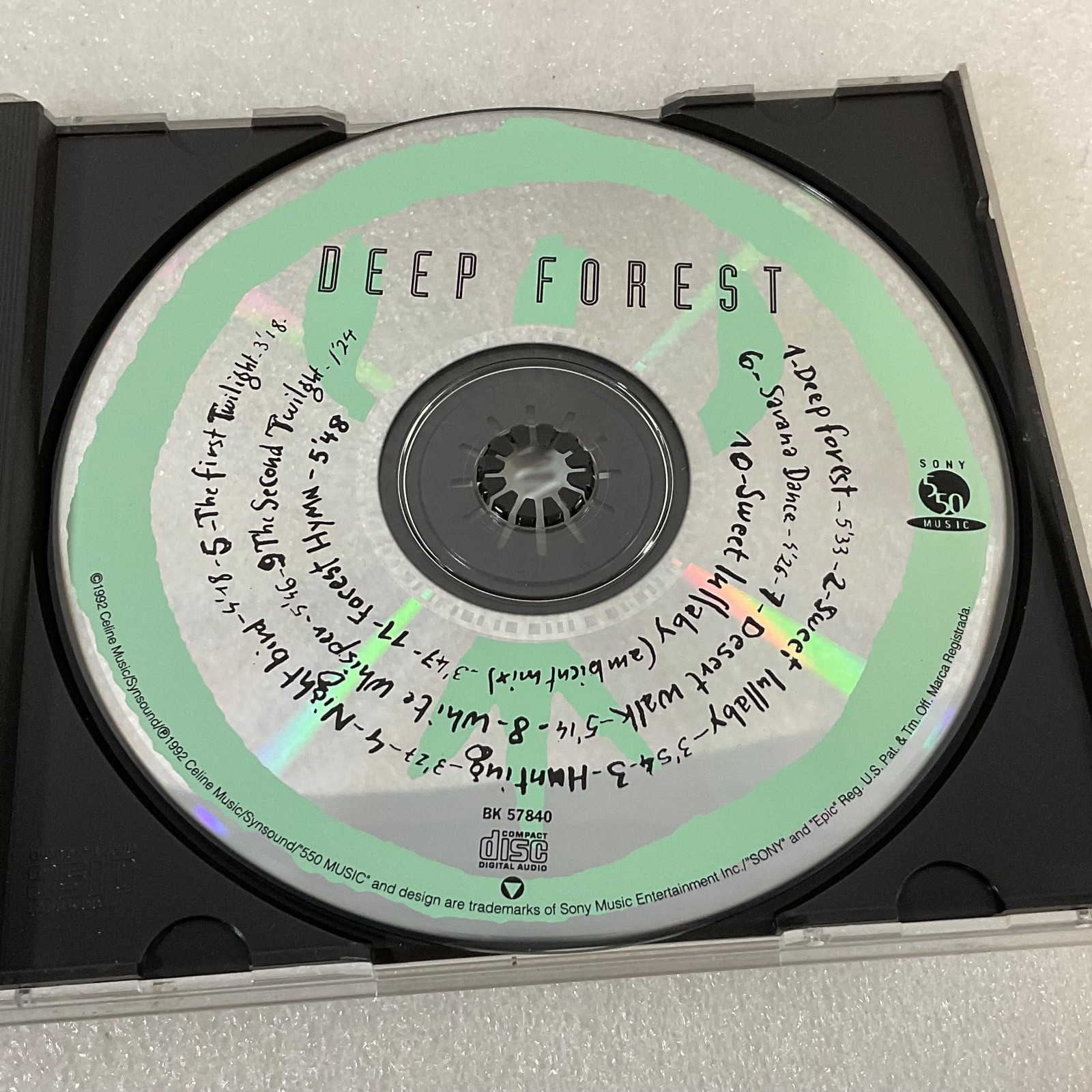Deep Forest Self-Titled CD 1992 Ambient World Music 550 Music Epic - Image 10