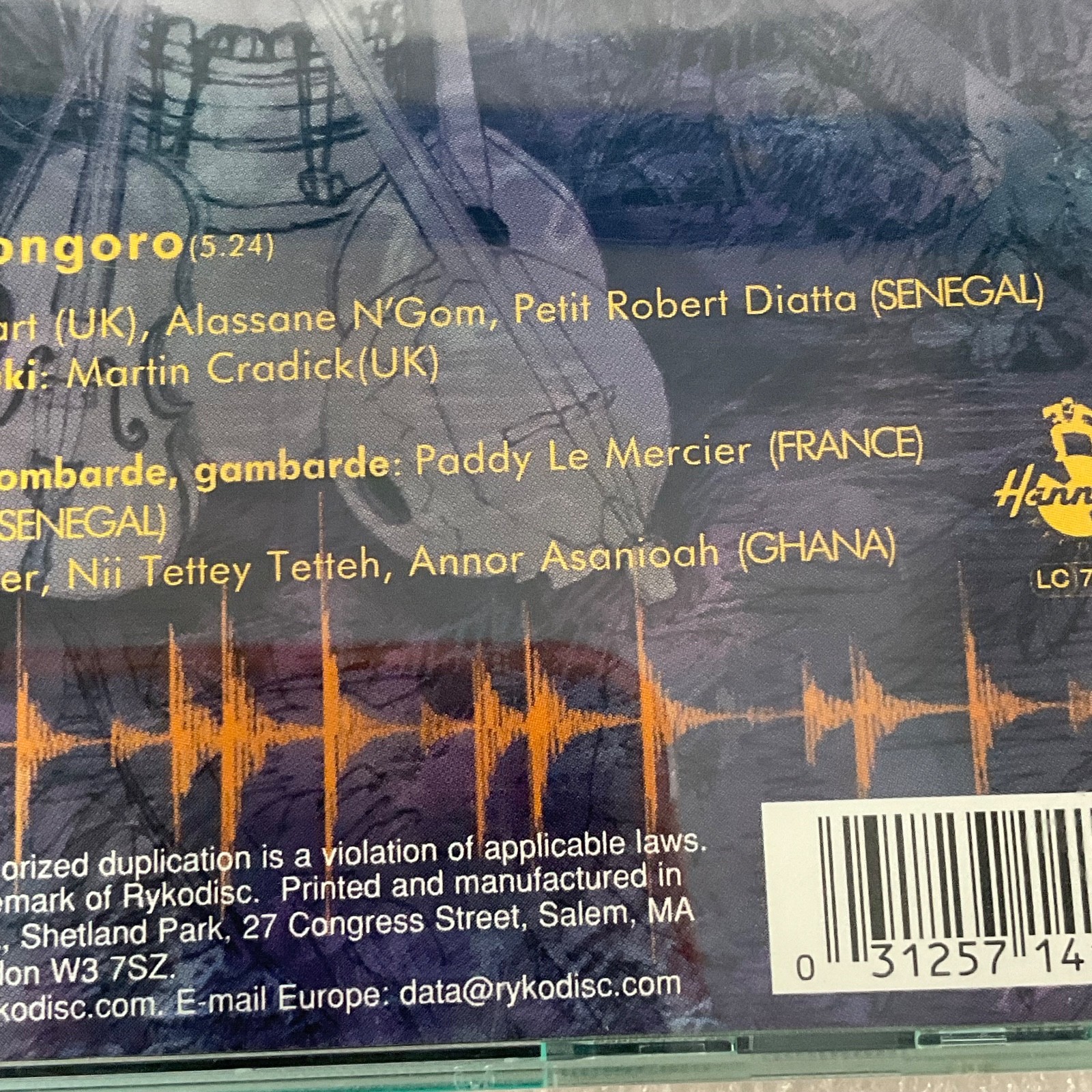 Baka Beyond Journey Between CD 1998 World Music Hannibal Rykodisc HNCD 1415 - Image 13