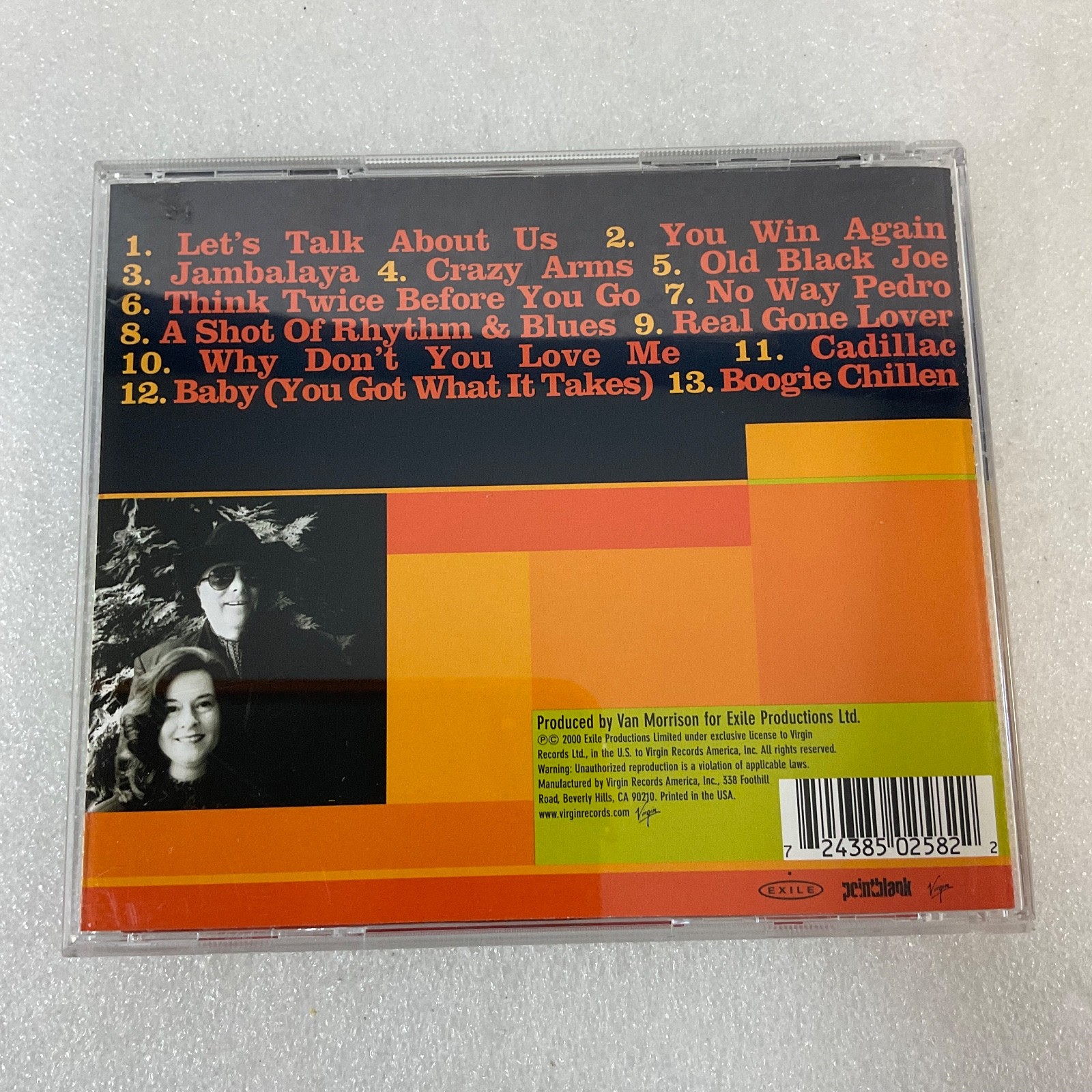Van Morrison & Linda Gail Lewis You Win Again CD 2000 Exile Virgin - Image 2