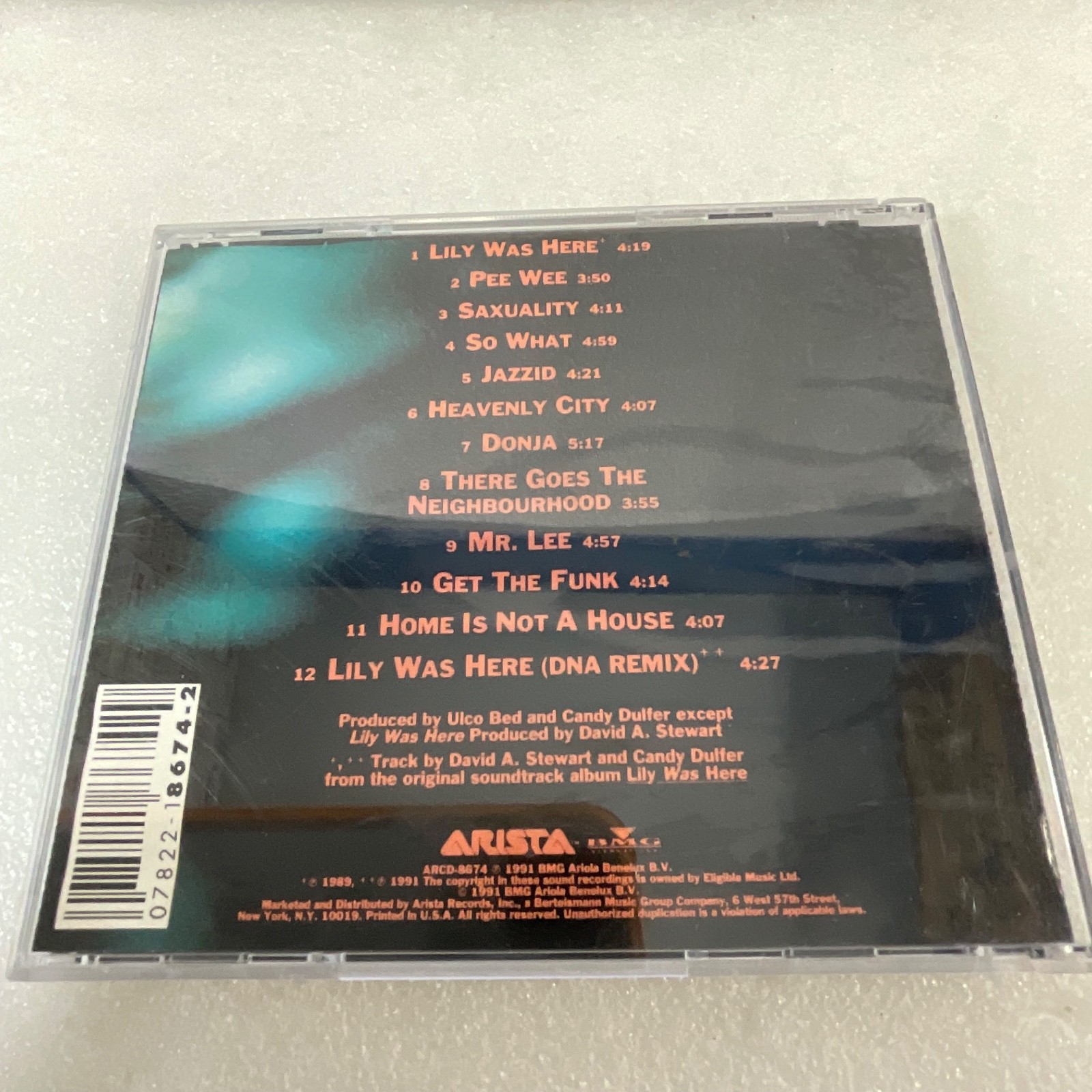 Candy Dulfer Saxuality CD Arista Jazz Funk Pop 1990s Digital Stereo - Image 2