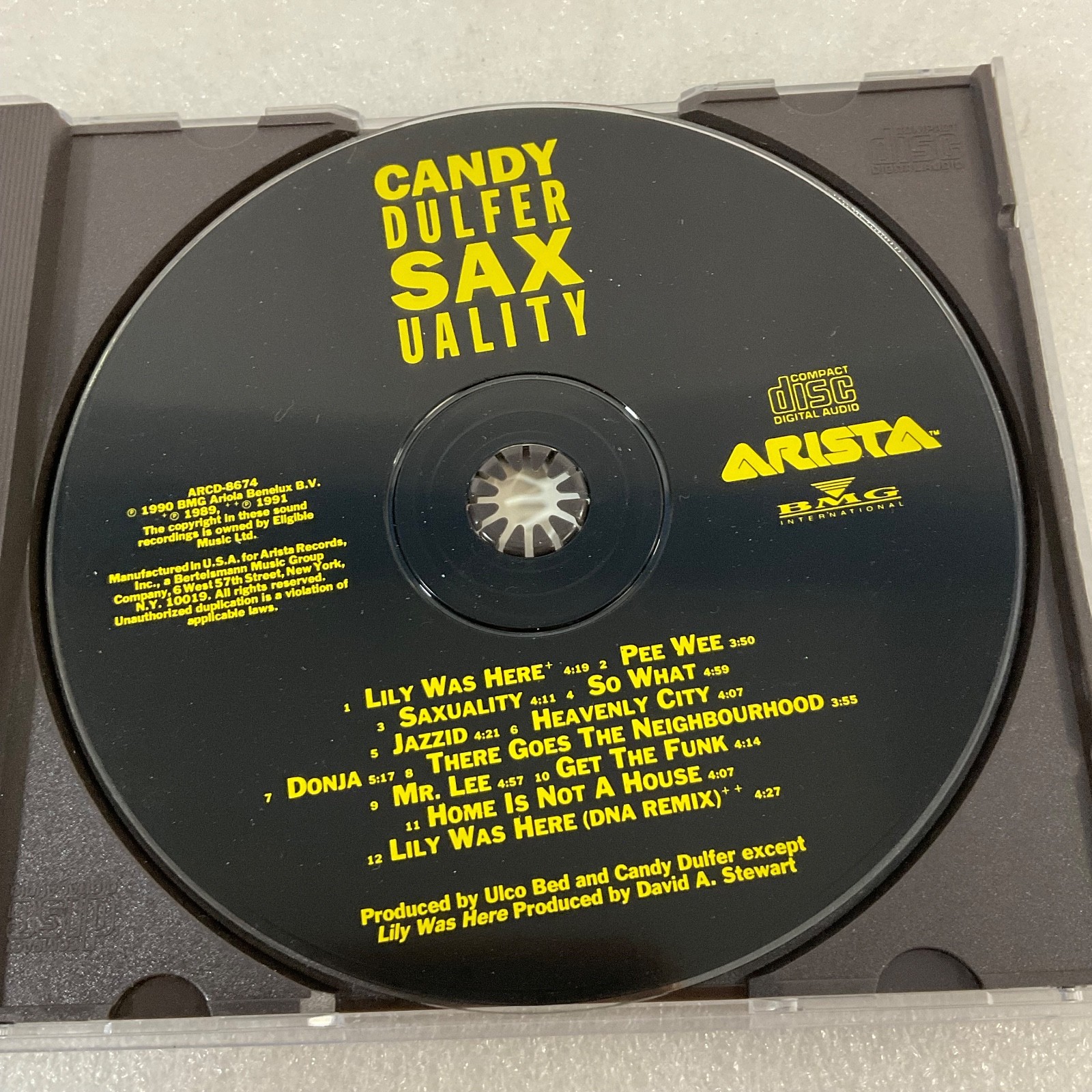 Candy Dulfer Saxuality CD Arista Jazz Funk Pop 1990s Digital Stereo - Image 14