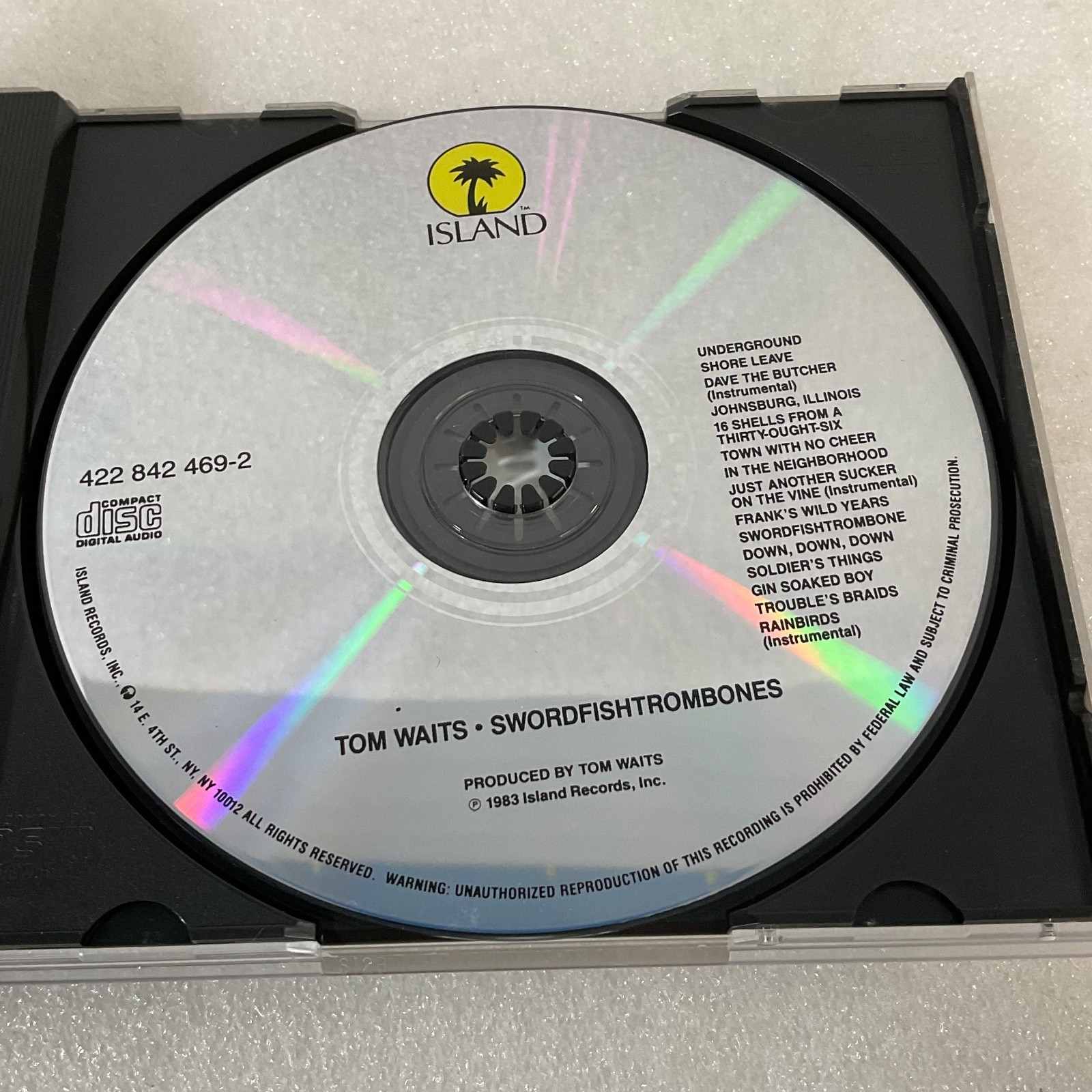 Tom Waits Swordfishtrombones CD Island Records Experimental Rock - Image 14