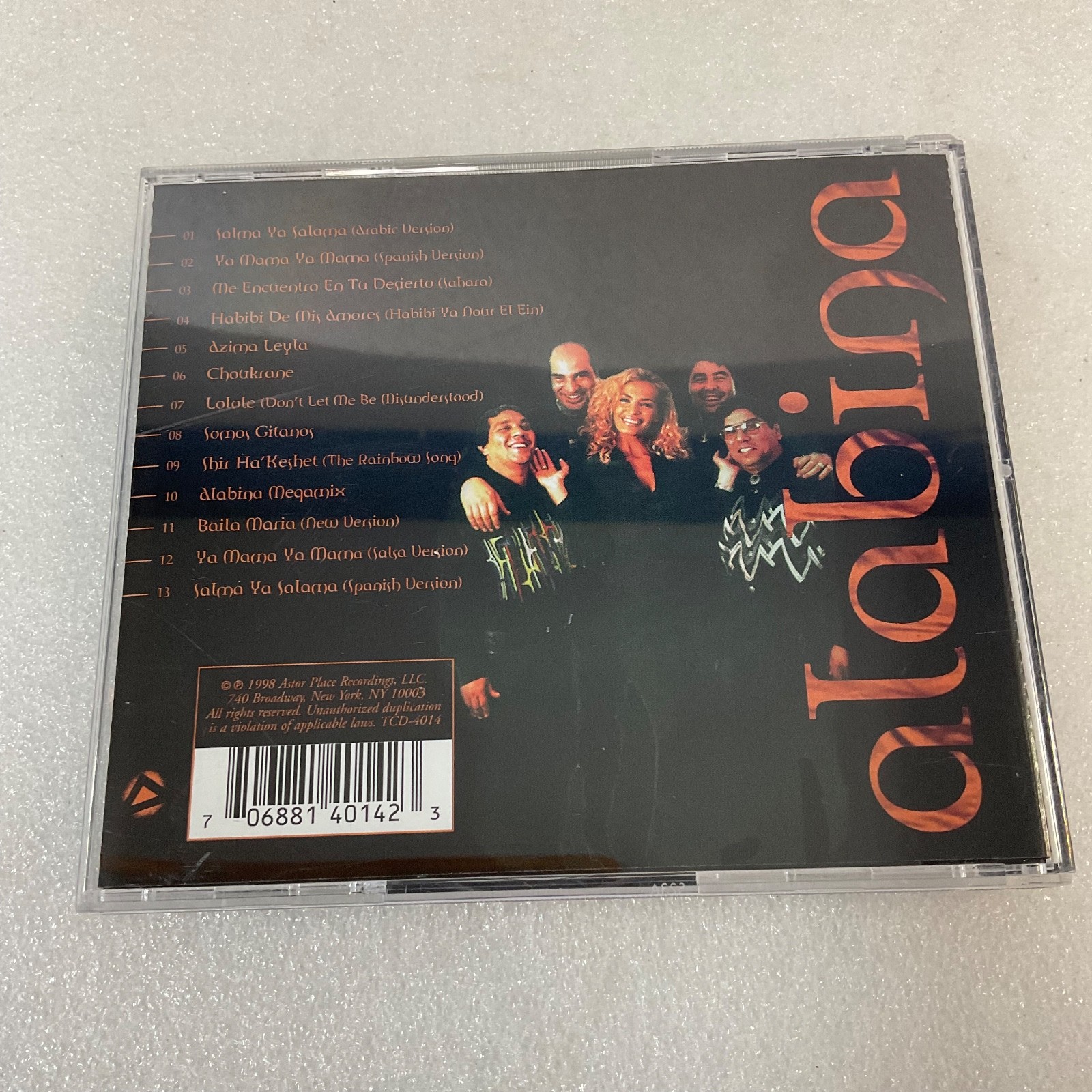 Alabina The Album II CD 1998 Astor Place World Music Latin Pop TCD 4014 - Image 2