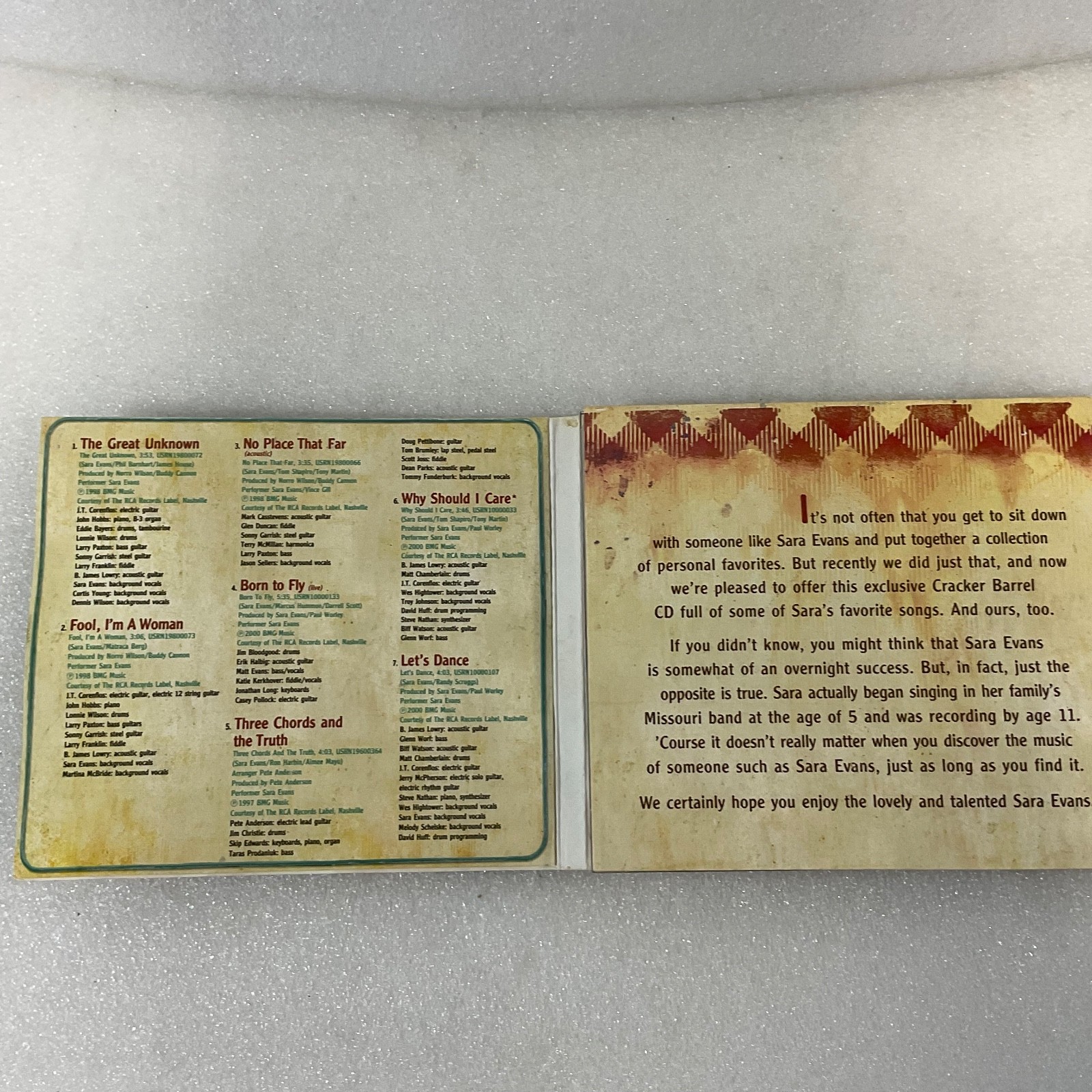 Sara Evans Feels Like Home CD Cracker Barrel Country Music 2005 BMG - Image 7