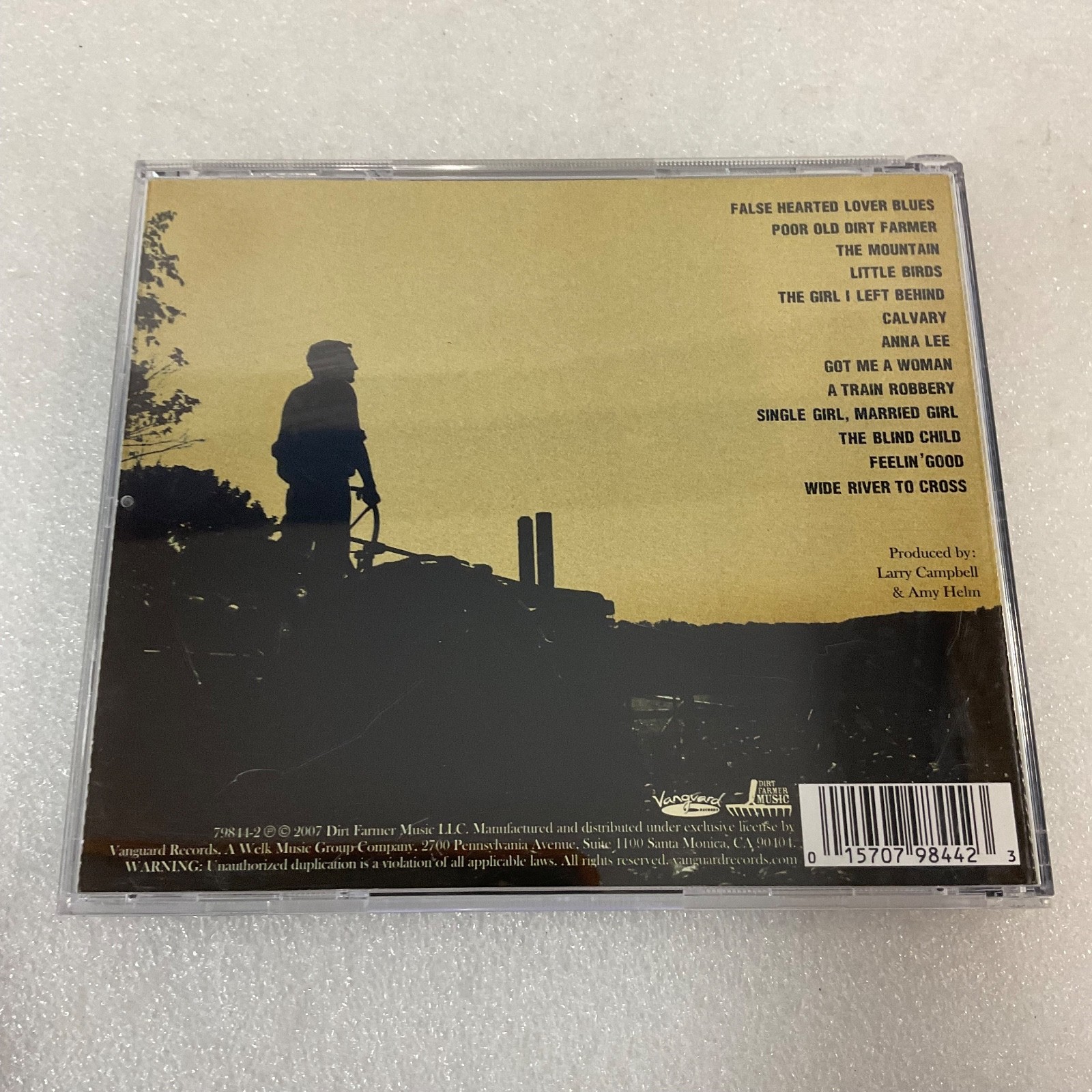 Levon Helm Dirt Farmer CD 2007 Vanguard Records Folk Rock Americana - Image 2