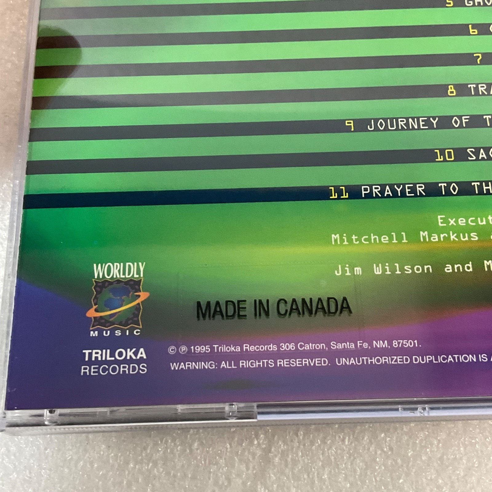 Tulku Transcendence CD 1995 Triloka Worldly Music New Age Ambient - Image 14