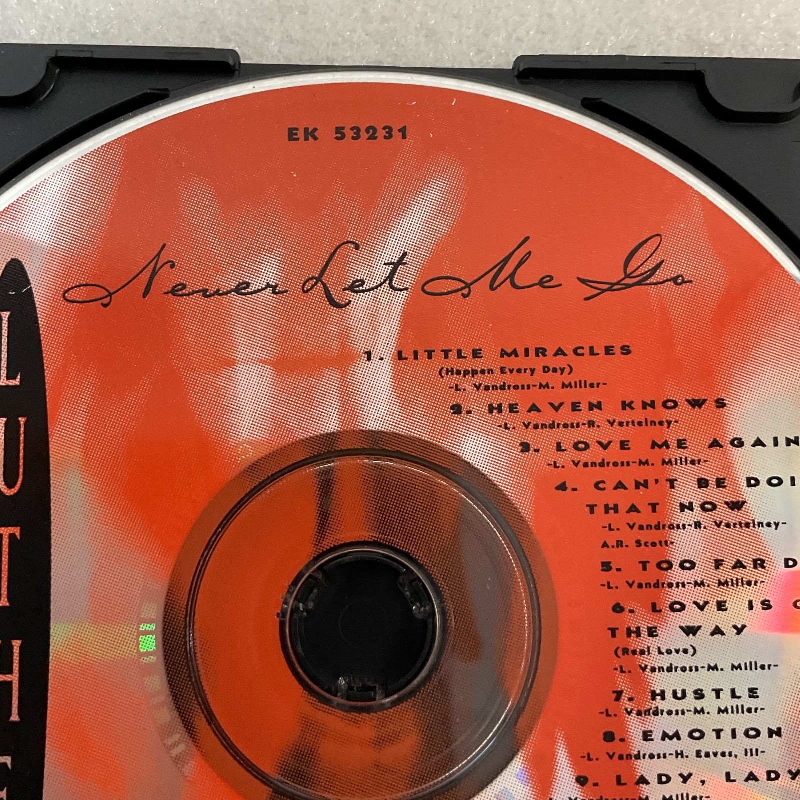Luther Vandross Never Let Me Go CD 1993 Epic EK 53231 Soul R&B Disc Only - Image 5