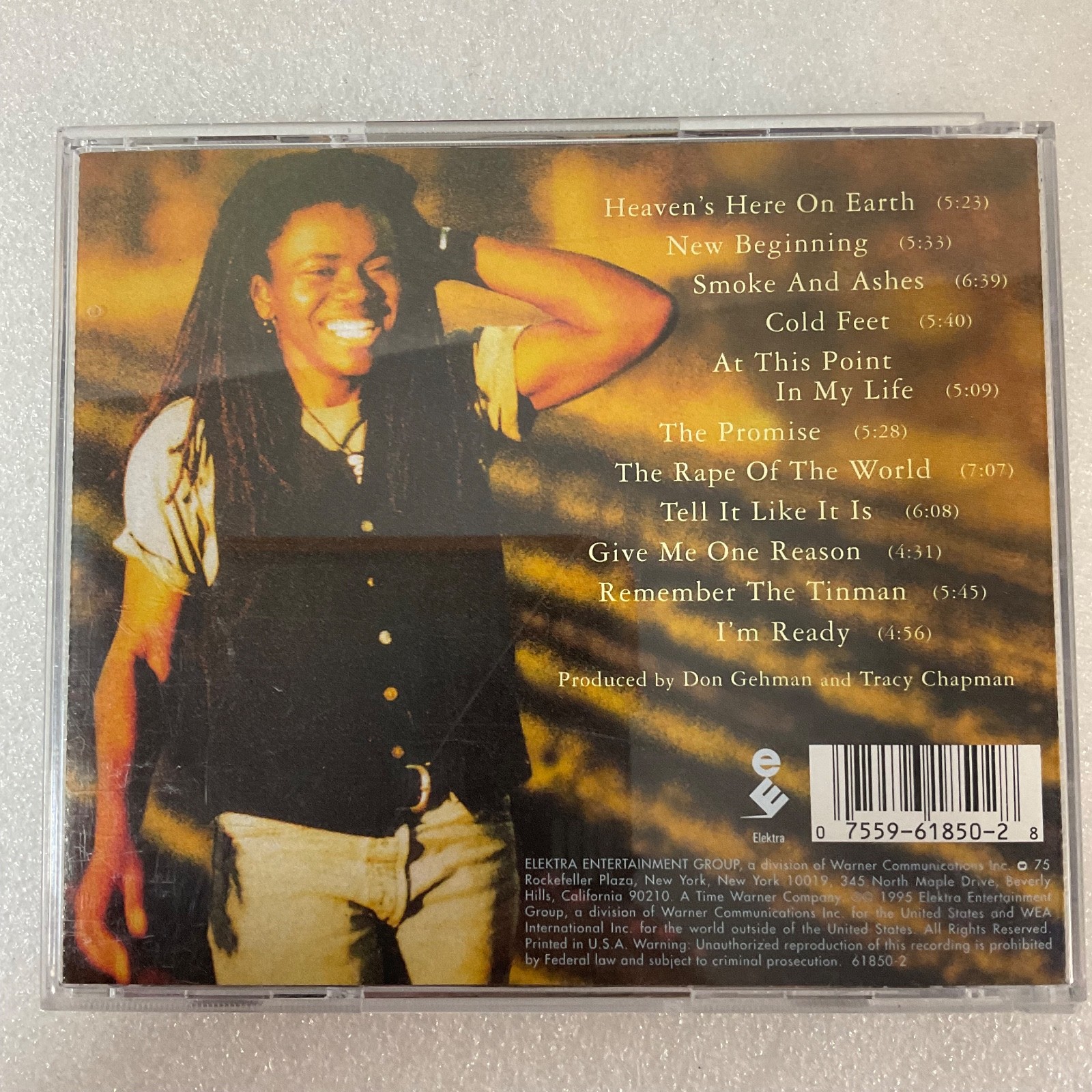 Tracy Chapman New Beginning CD Album Elektra 61850-2 - Image 2