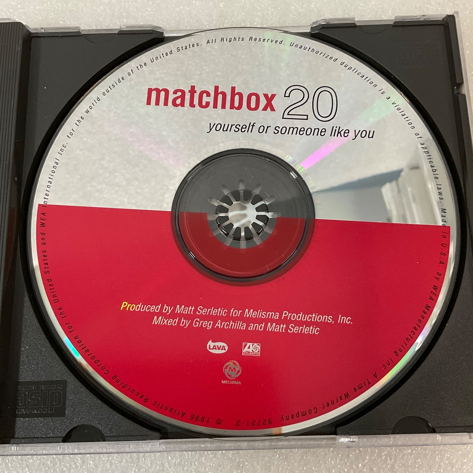 Matchbox 20 Yourself or Someone Like You CD Album Lava Records 92721-2 - Image 11